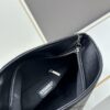 693040dff09edb6de4c4d88a New Small Size Chanel Black Silver Exterior Stitching Hobo Bag ②size