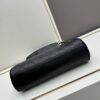 New Large-Sized Chanel Black and Silver Stitched Hobo Bag ② Size