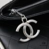 693040ecf09edb6de4c4d893 New Large-Sized Chanel Black and Silver Exterior Stitching Hobo Bag ② Size