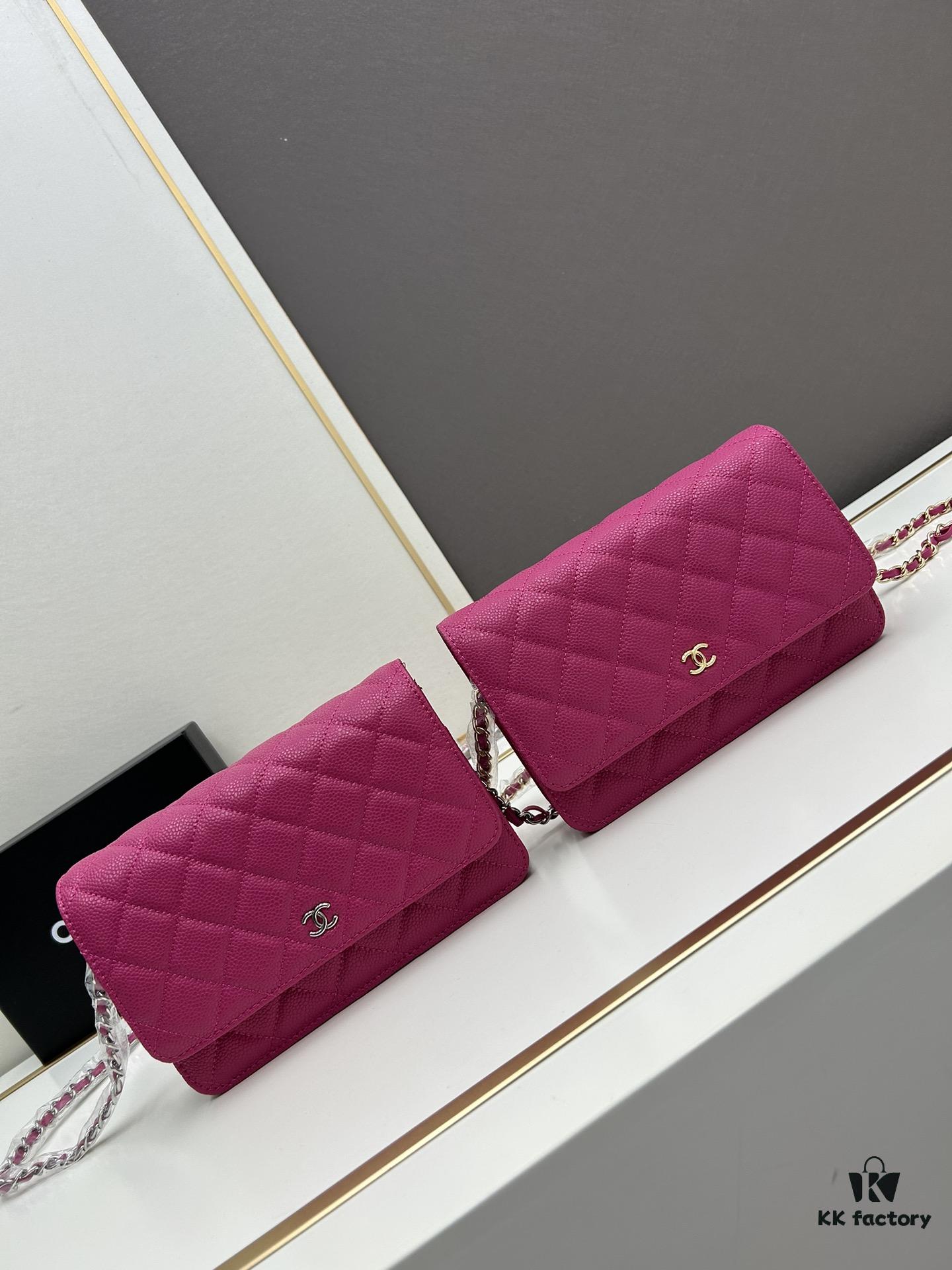 69304114f09edb6de4c4d8b8 Chanel WOC Classic Fortune Bag with Box (33814 Ball Texture) - Can Be Worn as Crossbody, Shoulder or Clutch