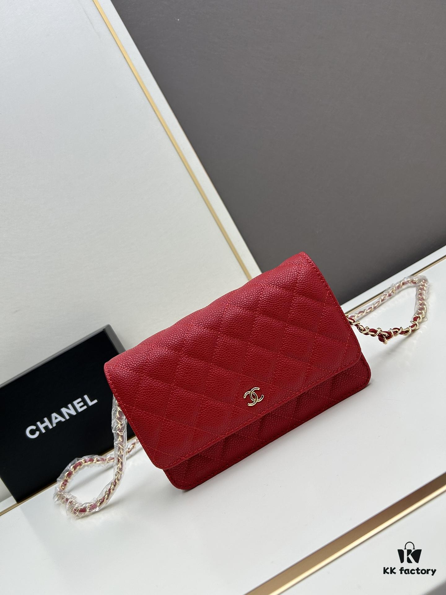 69304118f09edb6de4c4d8bc Chanel WOC Classic Fortune Bag with Box (33814 Ball Texture) - Can Be Worn as Crossbody, Shoulder or Clutch