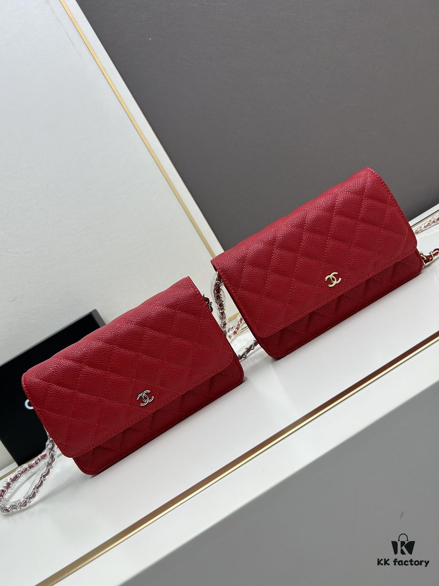 69304119f09edb6de4c4d8bd Chanel WOC Classic Fortune Bag with Box (33814 Ball Texture) - Can Be Worn as Crossbody, Shoulder or Clutch