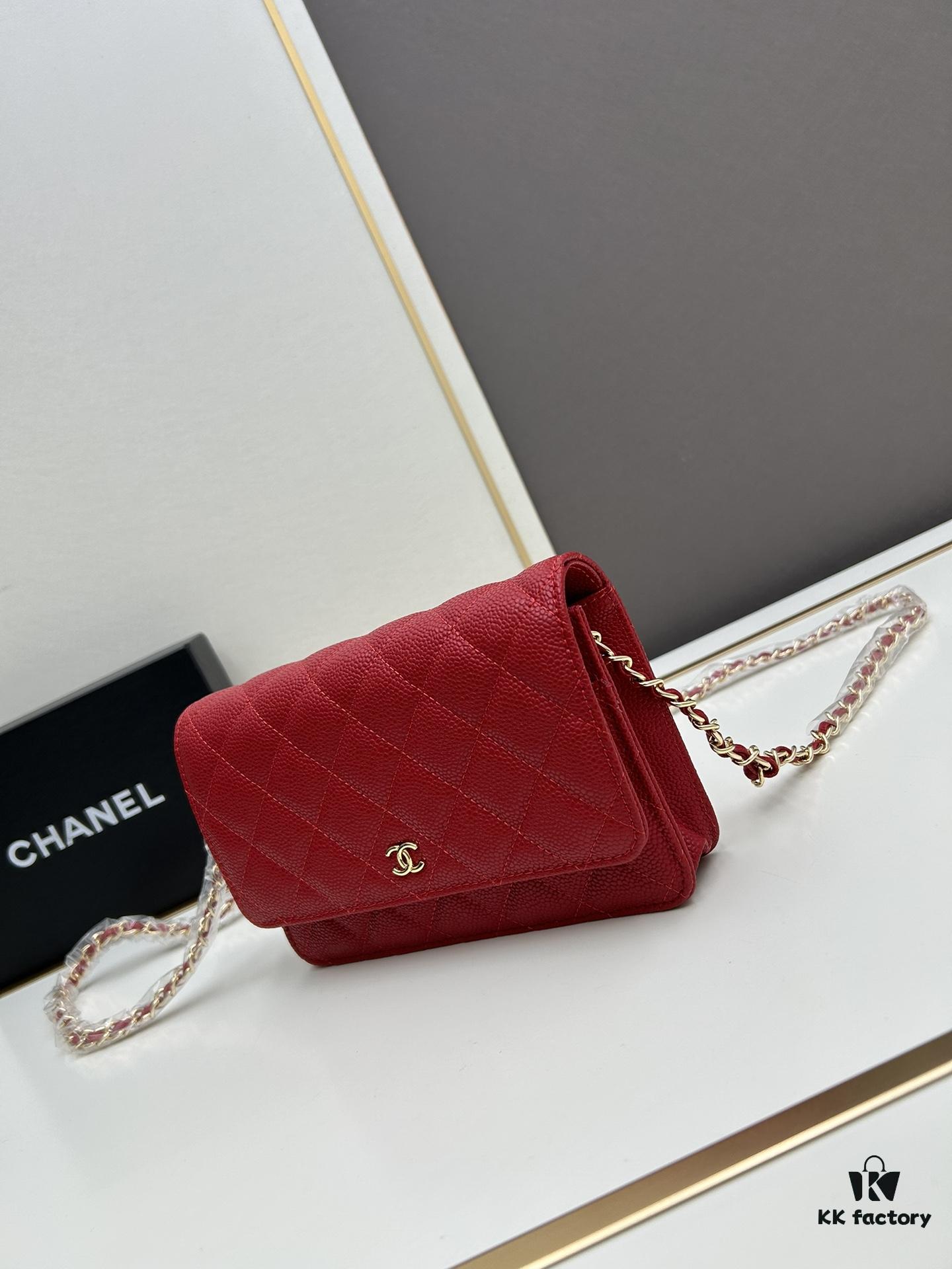 6930411af09edb6de4c4d8be Chanel WOC Classic Fortune Bag with Box (33814 Ball Texture) - Can Be Worn as Crossbody, Shoulder or Clutch