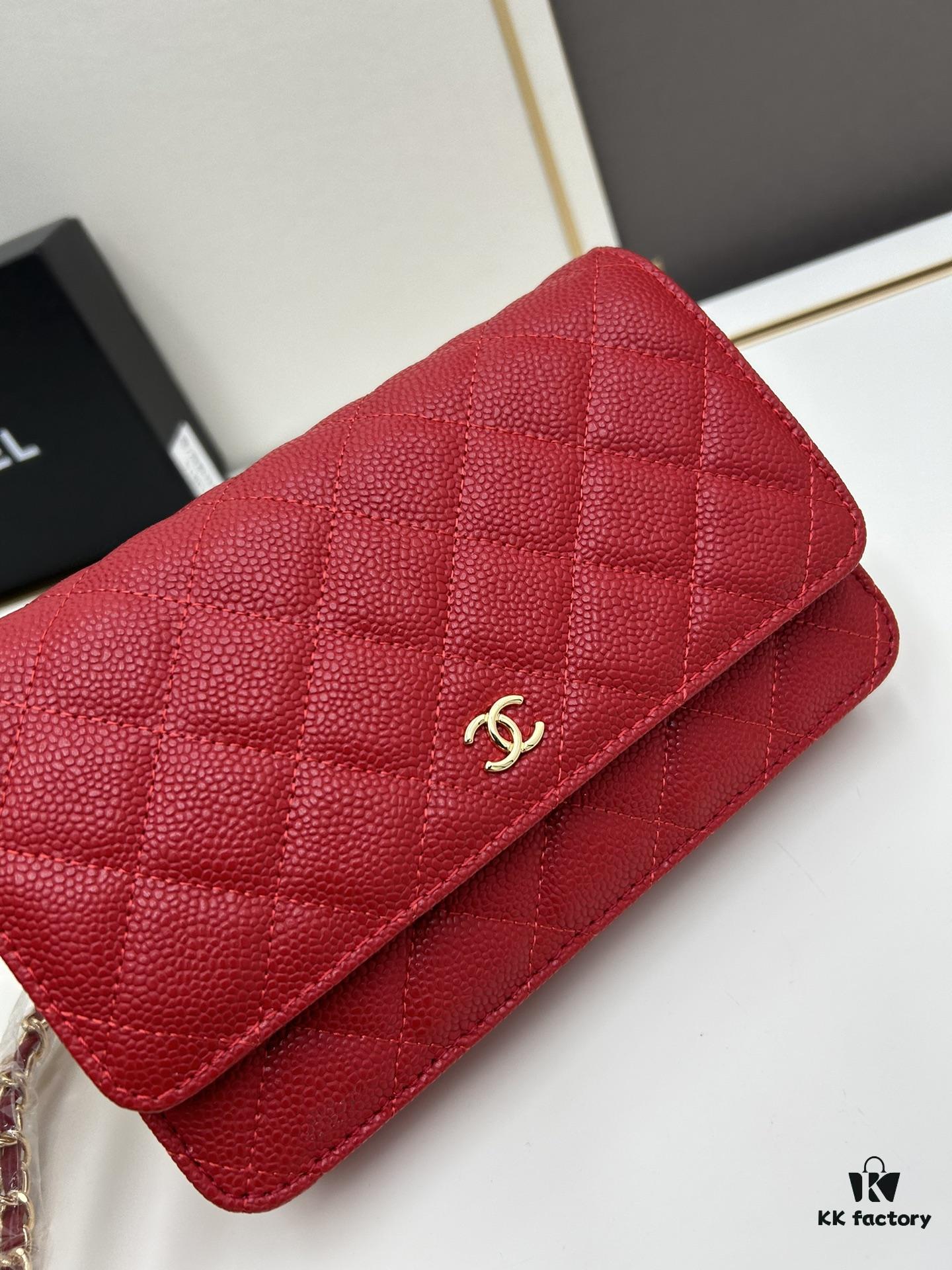 6930411af09edb6de4c4d8bf Chanel WOC Classic Fortune Bag with Box (33814 Ball Texture) - Can Be Worn as Crossbody, Shoulder or Clutch