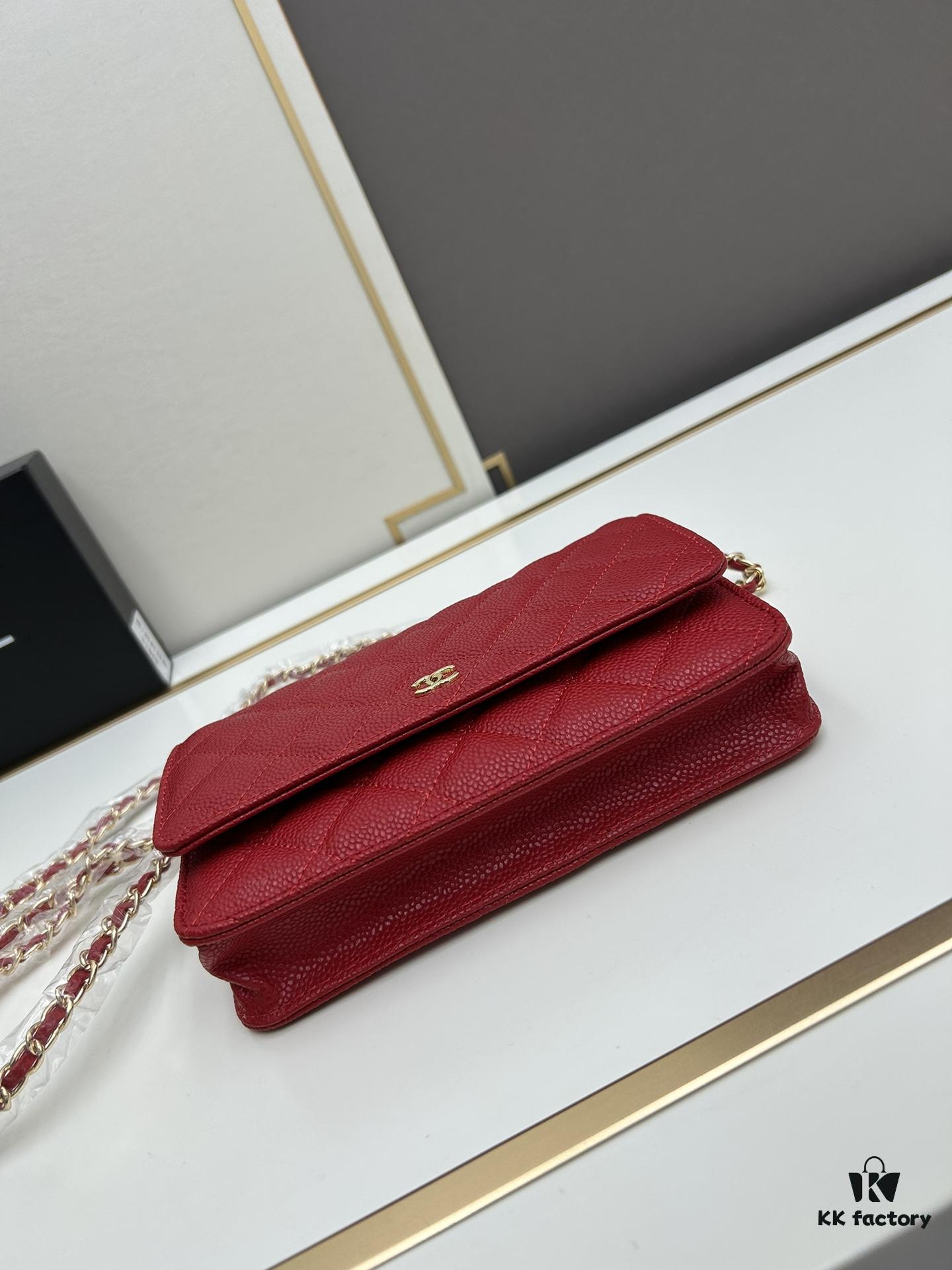 6930411bf09edb6de4c4d8c0 Chanel WOC Classic Fortune Bag with Box (33814 Ball Texture) - Can Be Worn as Crossbody, Shoulder or Clutch