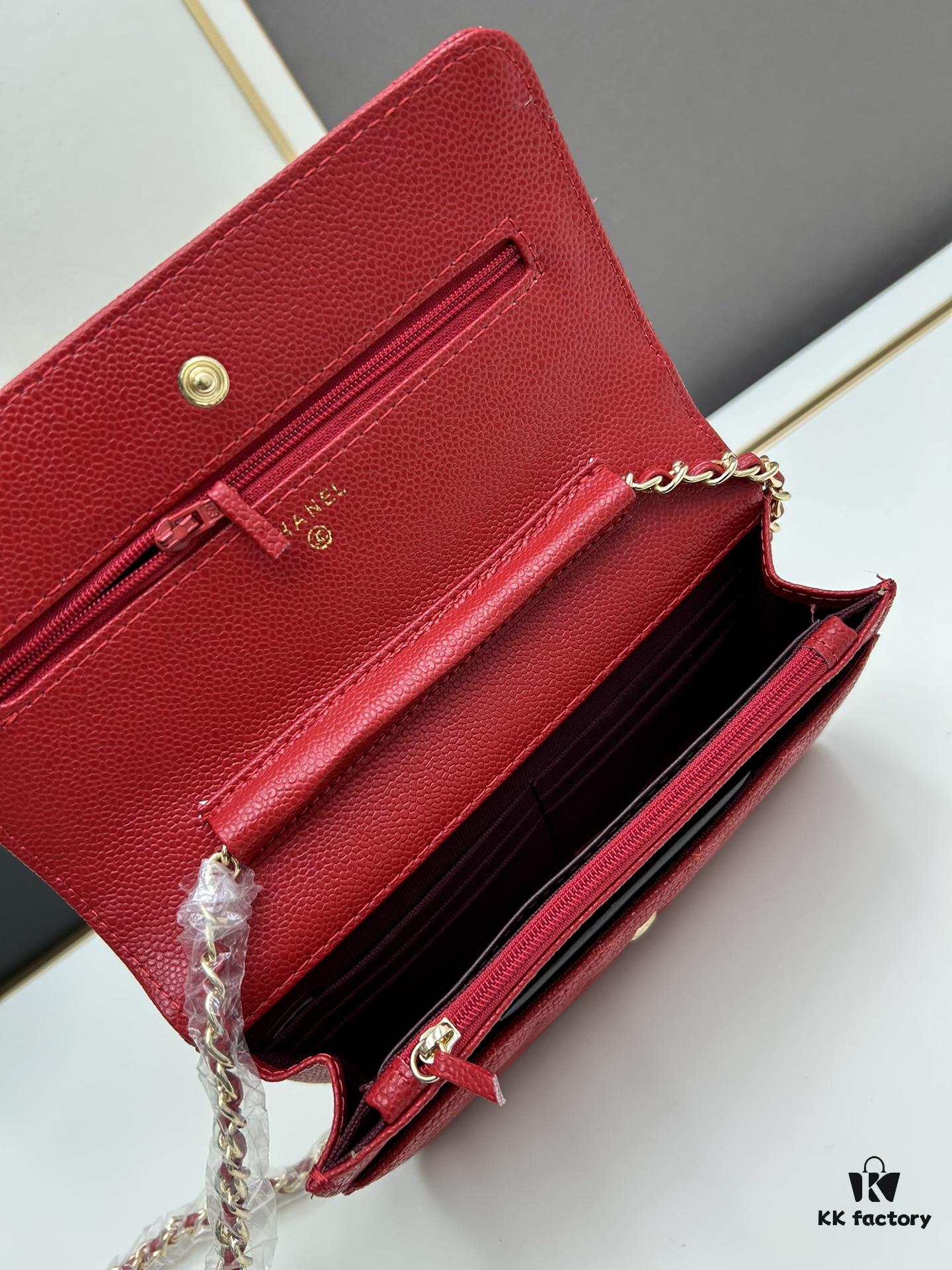 6930411ff09edb6de4c4d8c4 Chanel WOC Classic Fortune Bag with Box (33814 Ball Texture) - Can Be Worn as Crossbody, Shoulder or Clutch