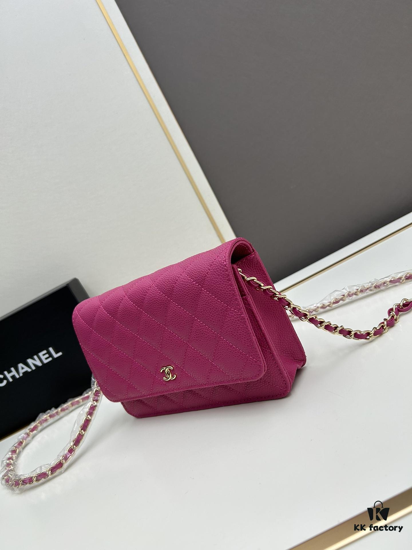 69304121f09edb6de4c4d8c6 Chanel WOC Classic Fortune Bag with Box (33814 Ball Texture)