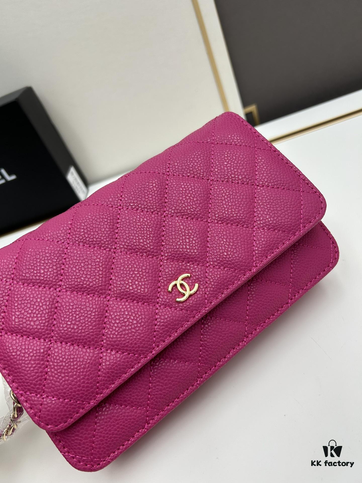 69304122f09edb6de4c4d8c7 Chanel WOC Classic Fortune Bag with Box (33814 Ball Texture)