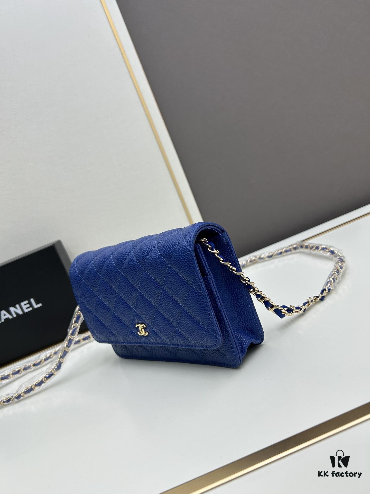 69304127f09edb6de4c4d8c9 Chanel WOC Classic Fortune Bag with Box (33814 Ball Texture) - Can Be Worn Crossbody or Shoulder, Chain Stows Inside for Clutch Use