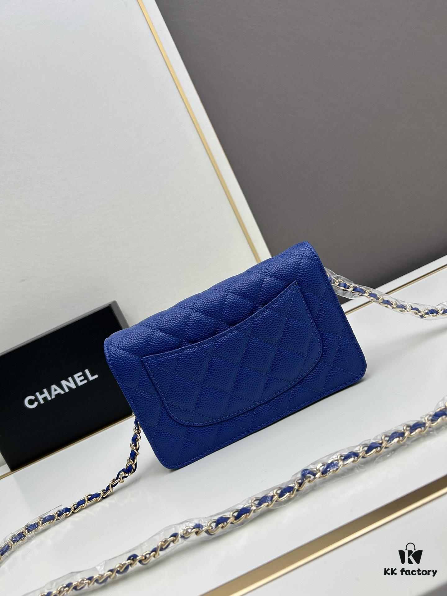 69304127f09edb6de4c4d8ca Chanel WOC Classic Fortune Bag with Box (33814 Ball Texture) - Can Be Worn Crossbody or Shoulder, Chain Stows Inside for Clutch Use