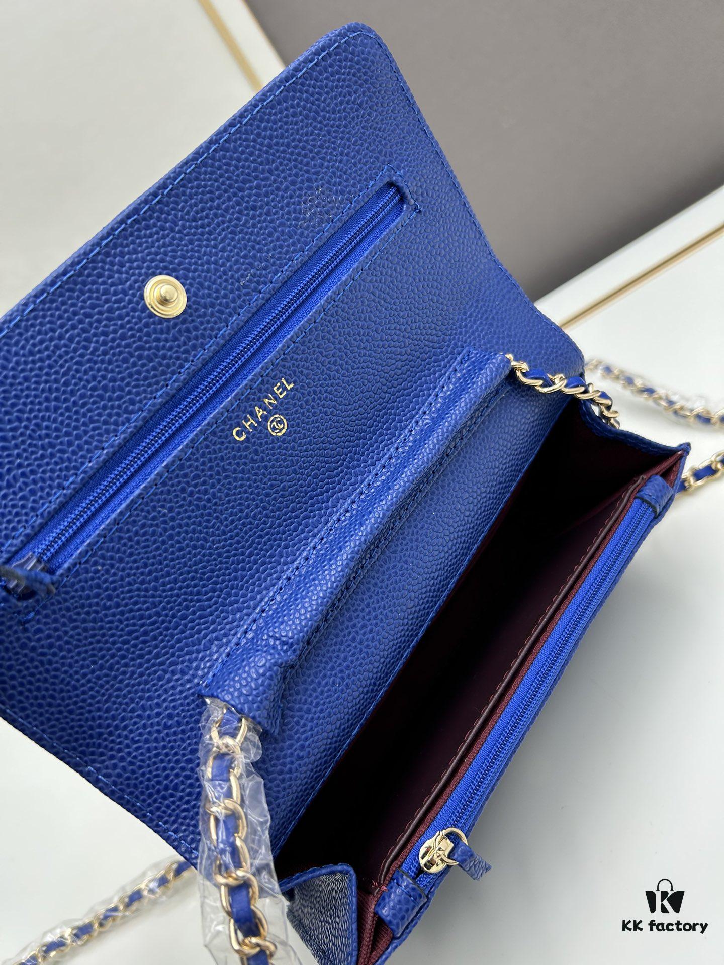 6930412ef09edb6de4c4d8cf Chanel WOC Classic Fortune Bag with Box (33814 Ball Texture) - Can Be Worn Crossbody or Shoulder, Chain Stows Inside for Clutch Use