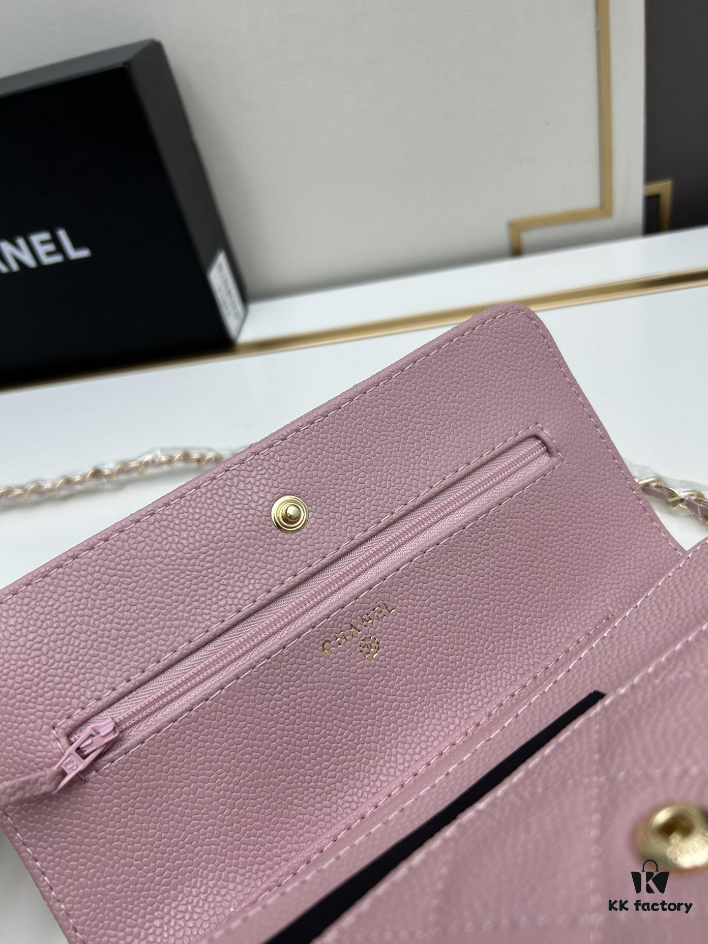6930413cf09edb6de4c4d8d5 Chanel WOC Classic Fortune Bag with Box (33814 Ball Texture) - Can Be Worn Crossbody or Shoulder, Chain Stowable for Clutch Use