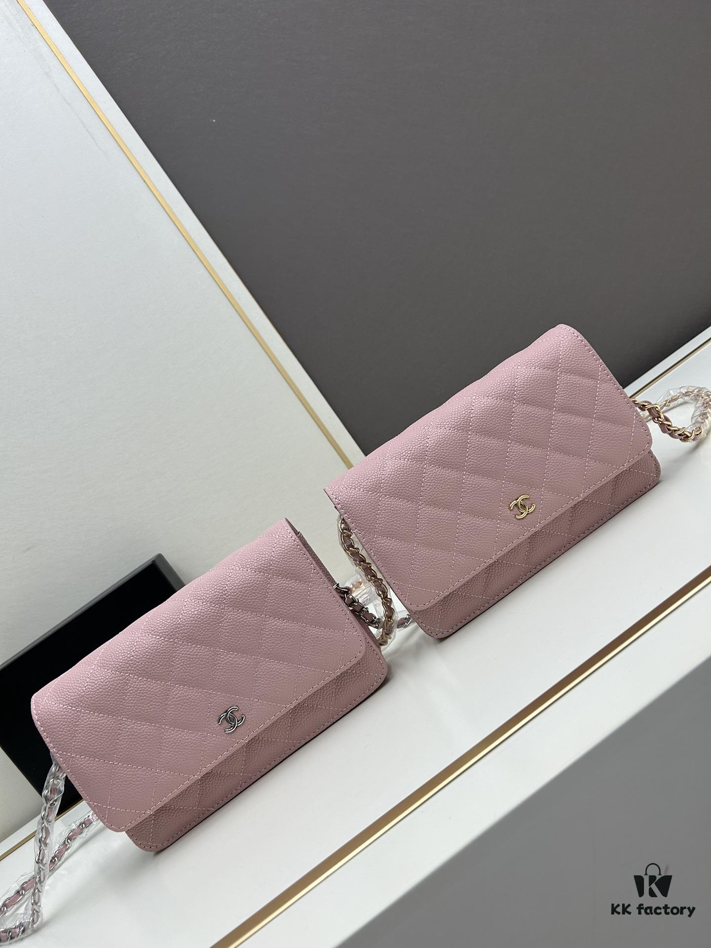 6930413ef09edb6de4c4d8d8 Chanel WOC Classic Fortune Bag with Box (33814 Ball Texture) - Can Be Worn Crossbody or Shoulder, Chain Stowable for Clutch Use