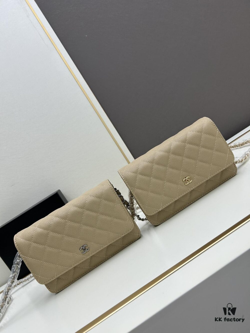 69304149f09edb6de4c4d8dd Chanel WOC Classic Fortune Bag with Box (33814 Ball Texture) - Can Be Worn as Crossbody, Shoulder or Clutch