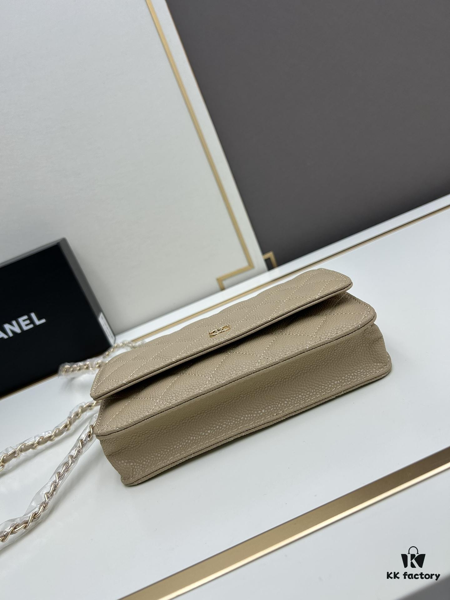 69304152f09edb6de4c4d8e3 Chanel WOC Classic Fortune Bag with Box (33814 Ball Texture) - Can Be Worn as Crossbody, Shoulder or Clutch