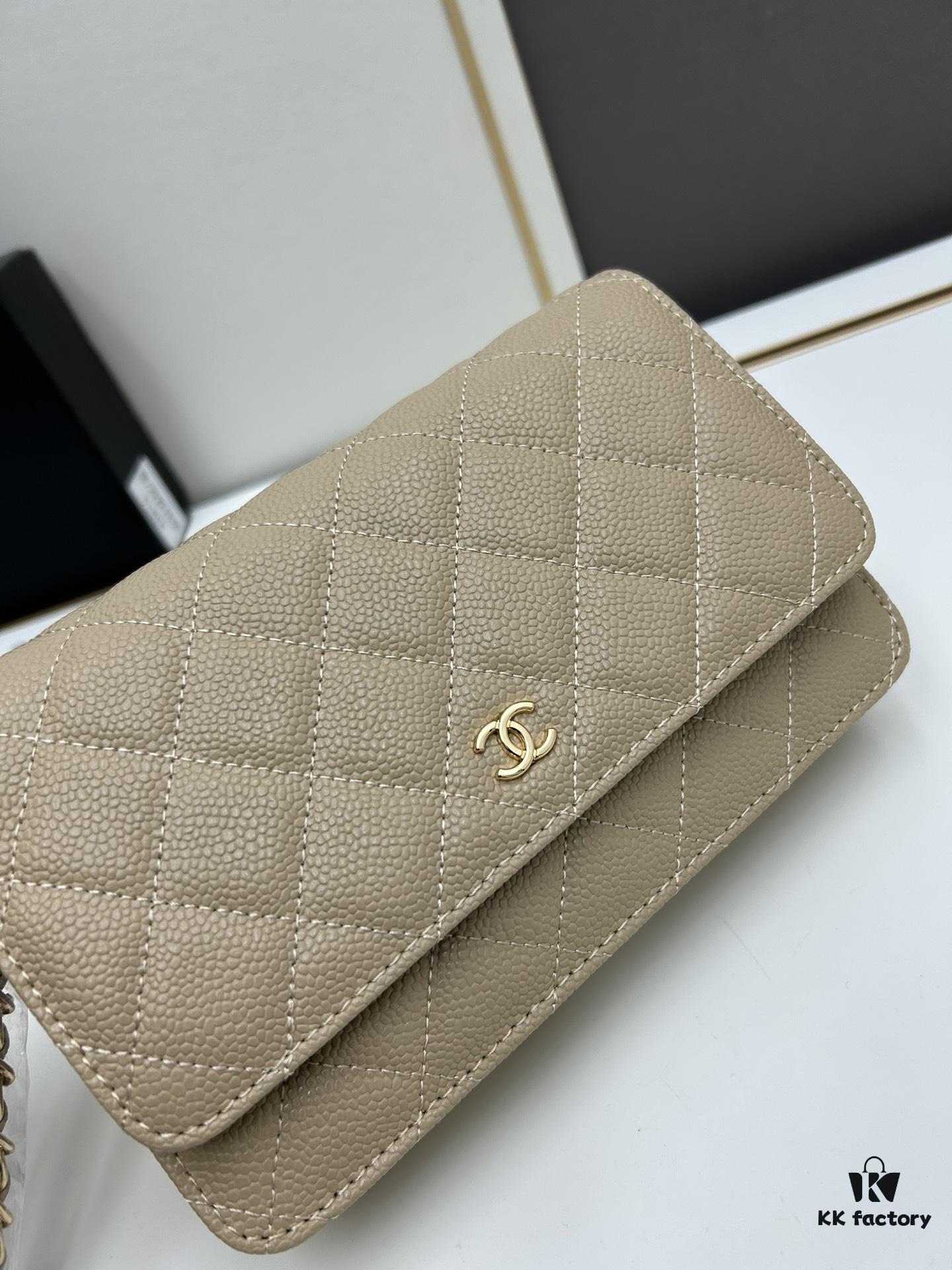 69304153f09edb6de4c4d8e4 Chanel WOC Classic Fortune Bag with Box (33814 Ball Texture) - Can Be Worn as Crossbody, Shoulder or Clutch