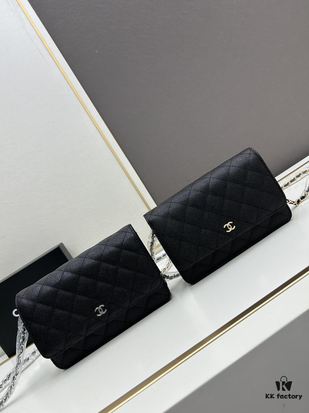 69304157f09edb6de4c4d8e5 Chanel WOC Classic Fortune Bag with Box (33814 Ball Texture) - Can Be Worn as Crossbody, Shoulder or Clutch
