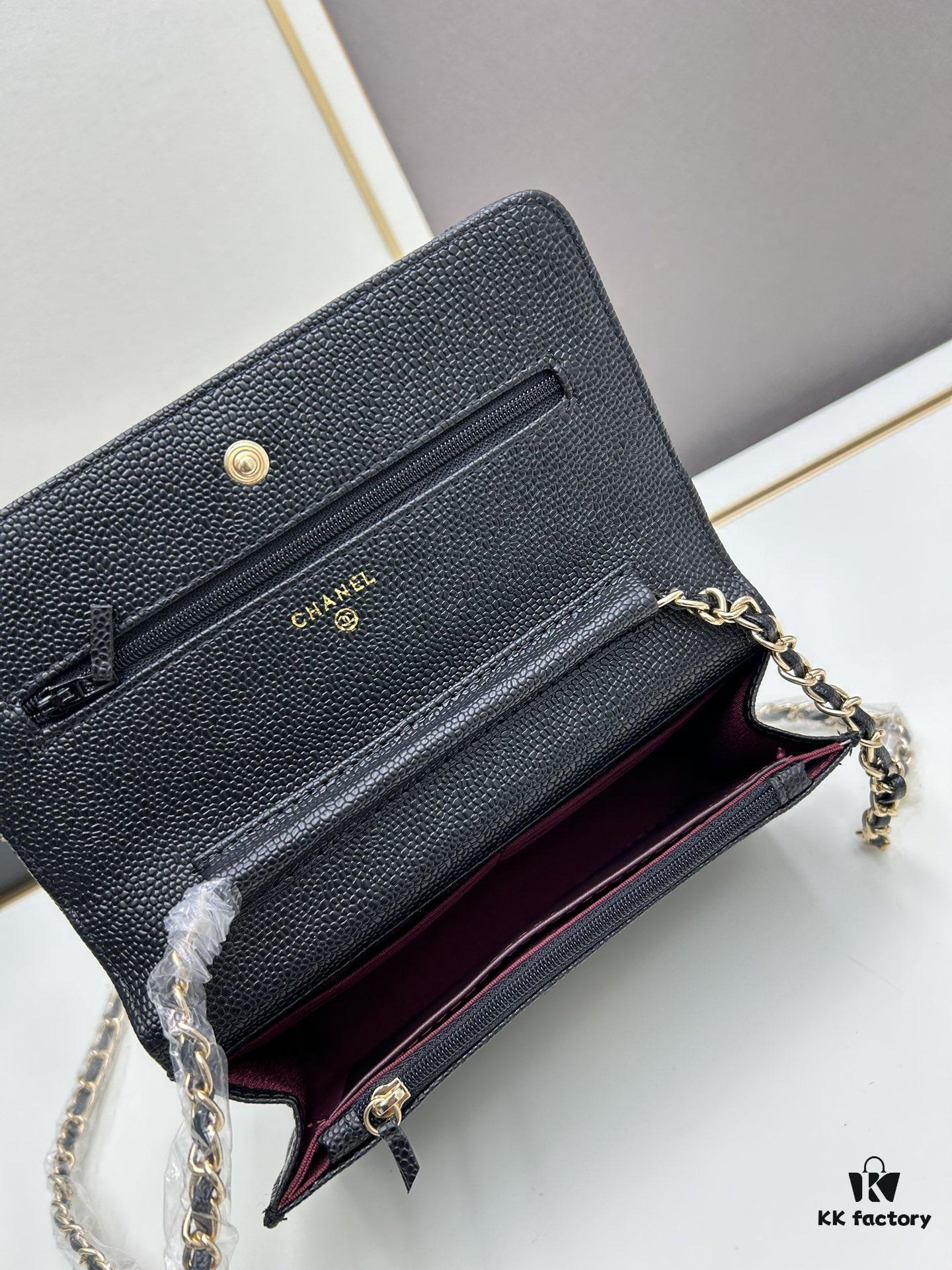 69304169f09edb6de4c4d8ec Chanel WOC Classic Fortune Bag with Box (33814 Ball Texture) - Can Be Worn as Crossbody, Shoulder or Clutch