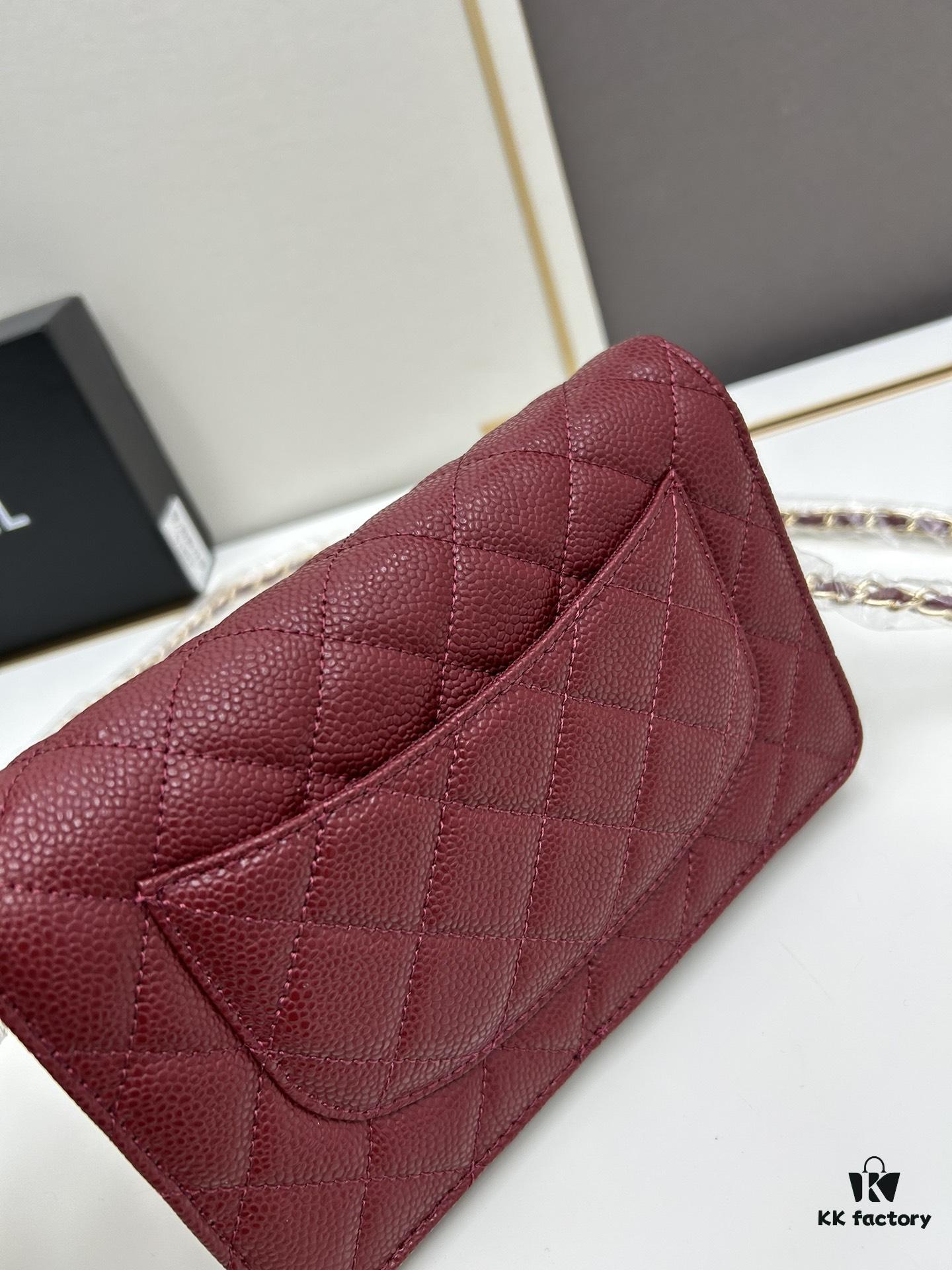 69304189f09edb6de4c4d8fc Chanel WOC Classic Fortune Bag with Box (33814 Ball Texture) - Can Be Worn Crossbody or Shoulder, Chain Stows Inside for Clutch Use