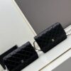 Box Included (33814 Lambskin) Chanel WOC Classic Fortune Bag, Crossbody/Shoulder Strap, Chain Can Be Hidden Inside for Clutch Use