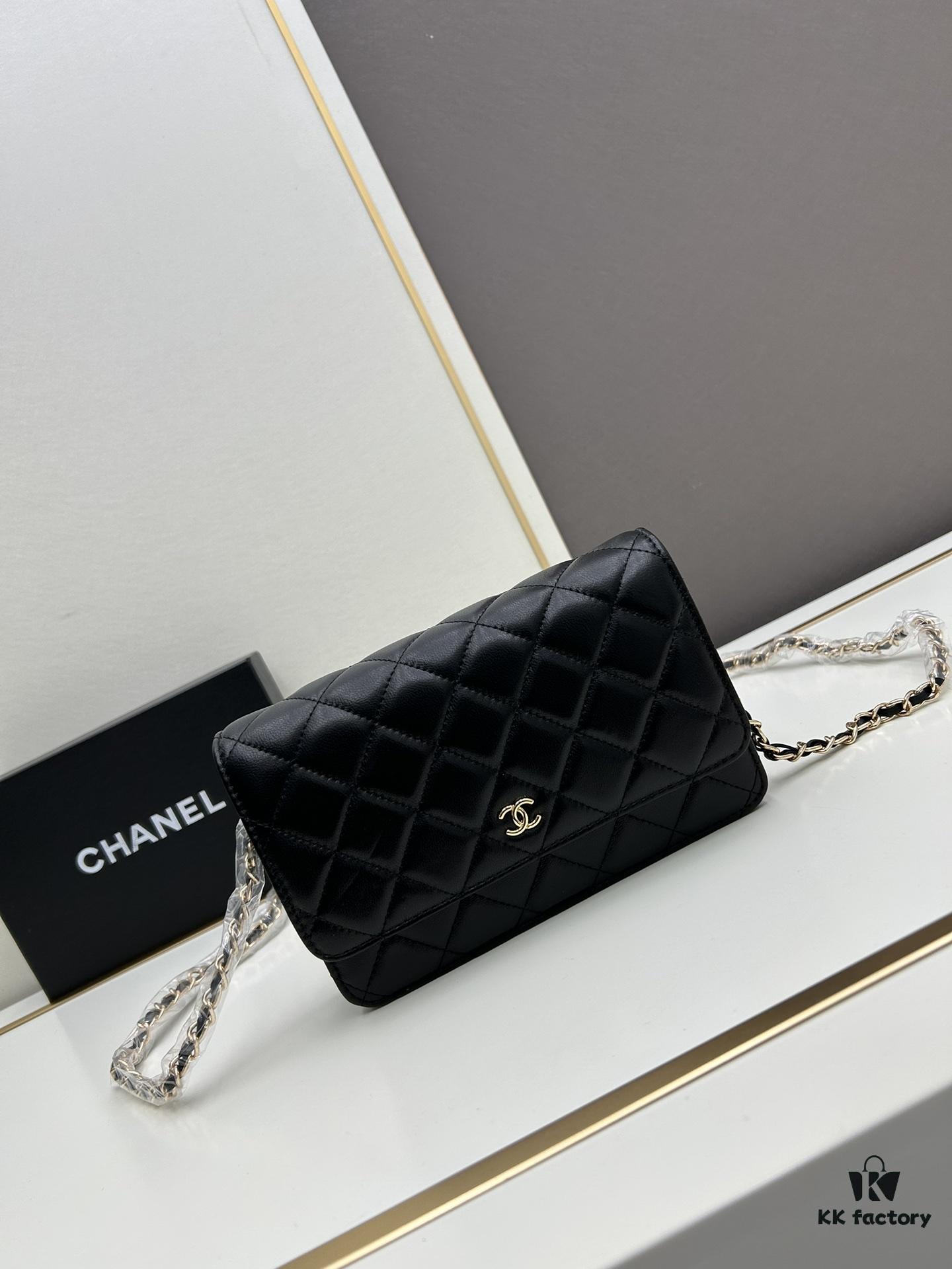693041a4f09edb6de4c4d90d Chanel WOC Classic Fortune Bag with Box (33814 Lambskin) 🔔🔥 Adjustable Crossbody & Shoulder Strap, Chain Can Be Stored Inside for Clutch Use