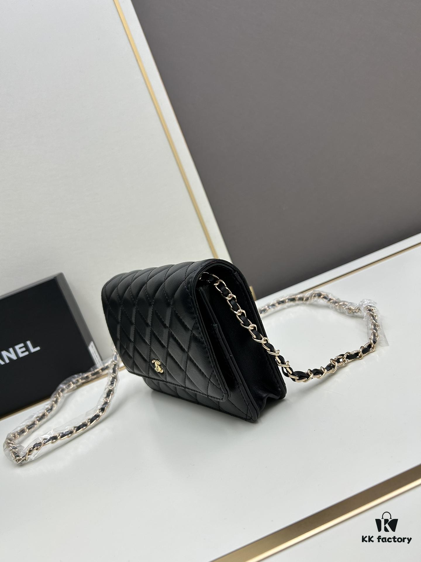 693041aff09edb6de4c4d90f Chanel WOC Classic Fortune Bag with Box (33814 Lambskin) 🔔🔥 Adjustable Crossbody & Shoulder Strap, Chain Can Be Stored Inside for Clutch Use