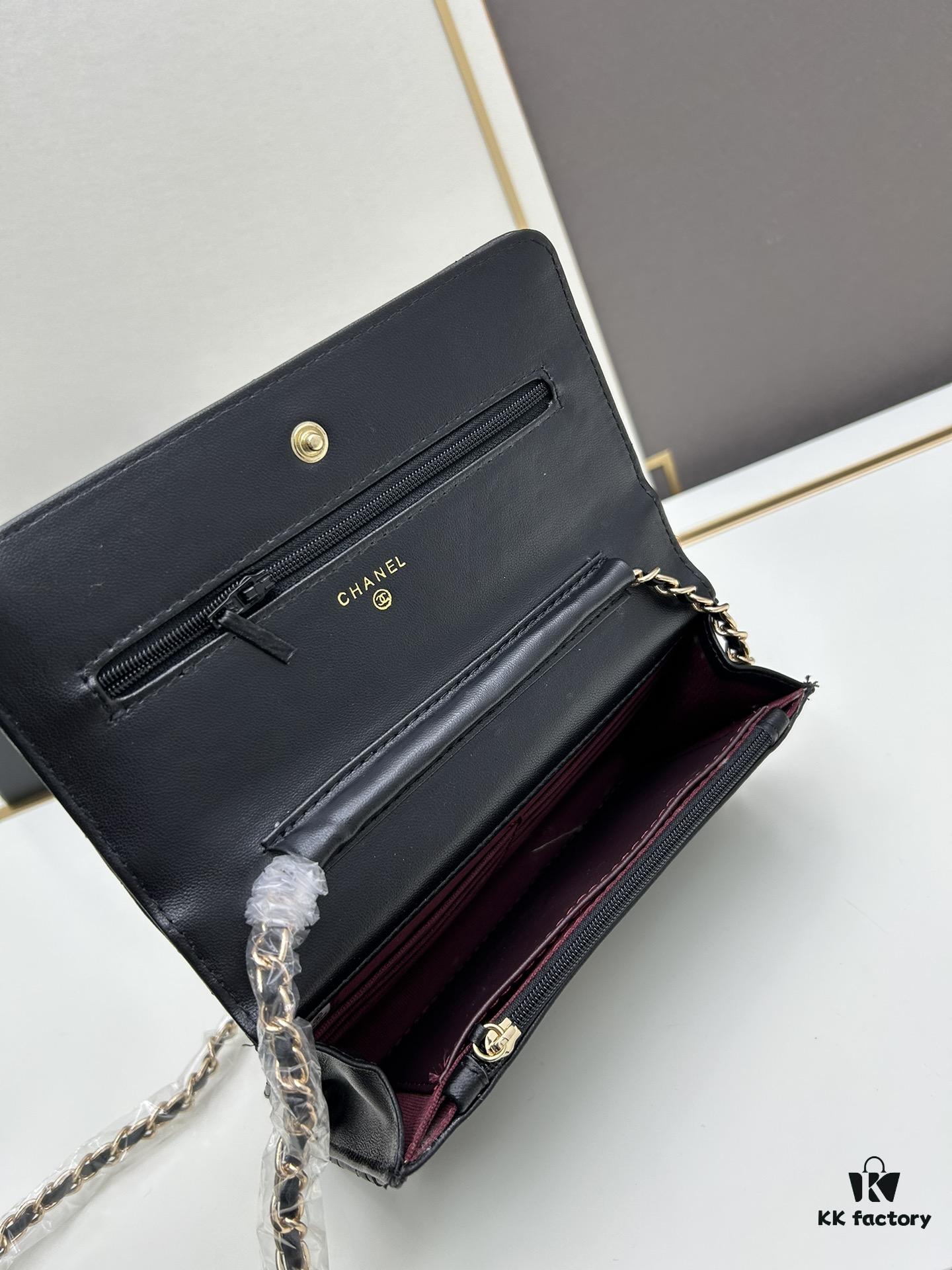 693041b1f09edb6de4c4d910 Chanel WOC Classic Fortune Bag with Box (33814 Lambskin) 🔔🔥 Adjustable Crossbody & Shoulder Strap, Chain Can Be Stored Inside for Clutch Use