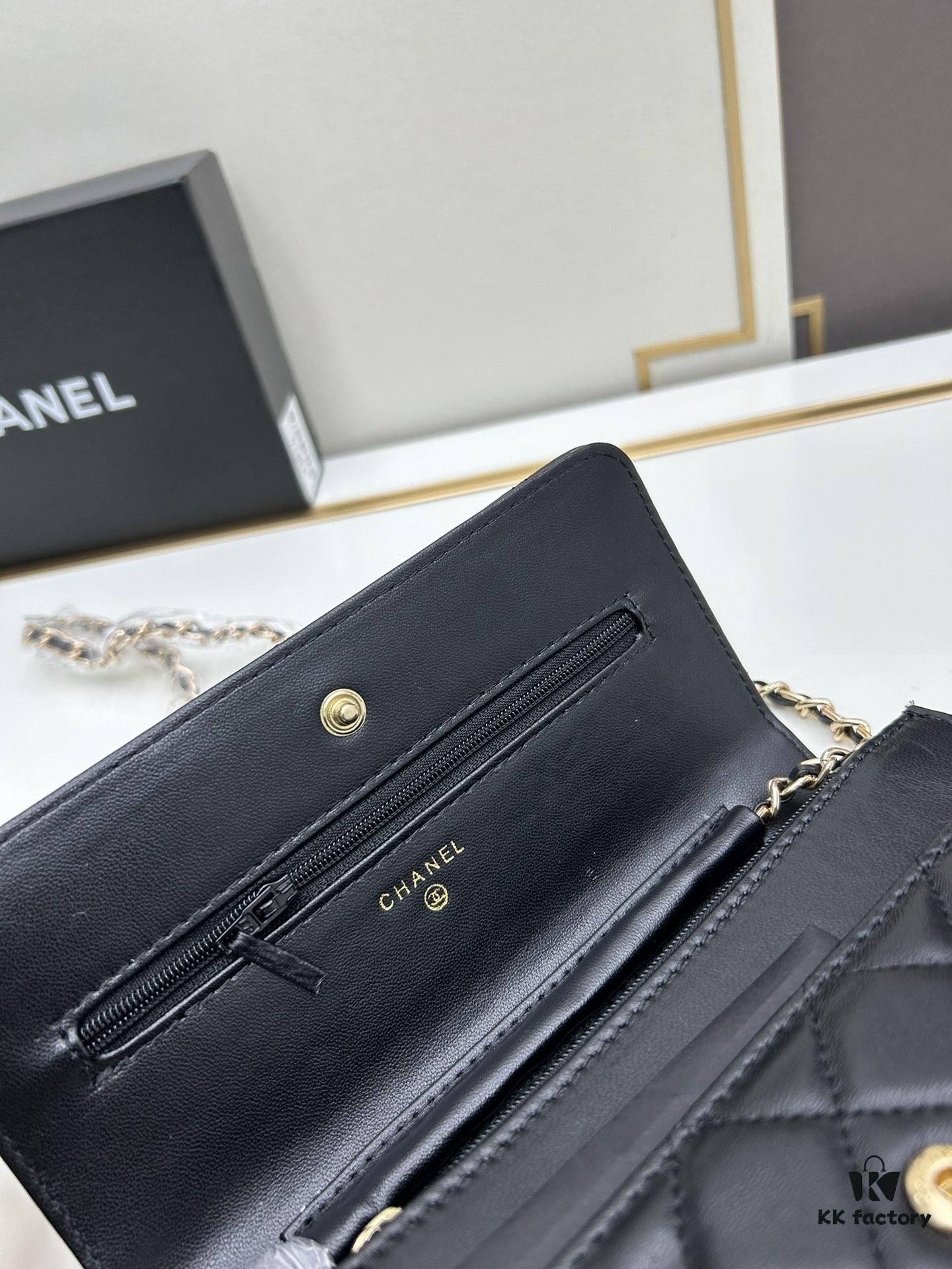 693041b1f09edb6de4c4d911 Chanel WOC Classic Fortune Bag with Box (33814 Lambskin) 🔔🔥 Adjustable Crossbody & Shoulder Strap, Chain Can Be Stored Inside for Clutch Use