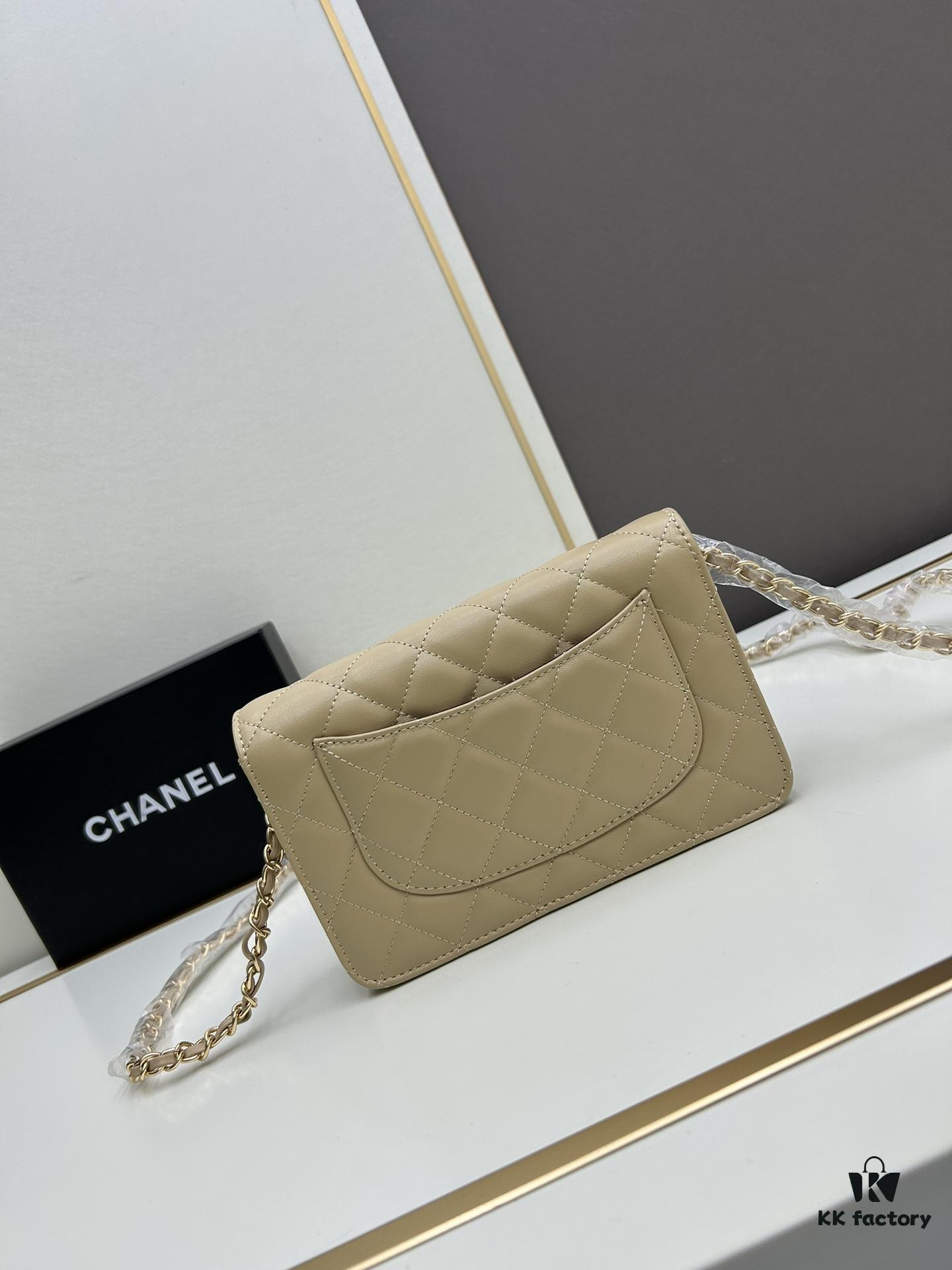 693041bcf09edb6de4c4d914 Chanel WOC Classic Fortune Bag with Box (33814 Lambskin) 🔔🔥 Adjustable Crossbody or Shoulder Strap, Chain Can Be Stored Inside for Clutch Use, Compact Yet Spacious, Interior with Card Slots, Zipper Compartment, and Coin Pocket, Small and Practical! Size: W19*H12*D4