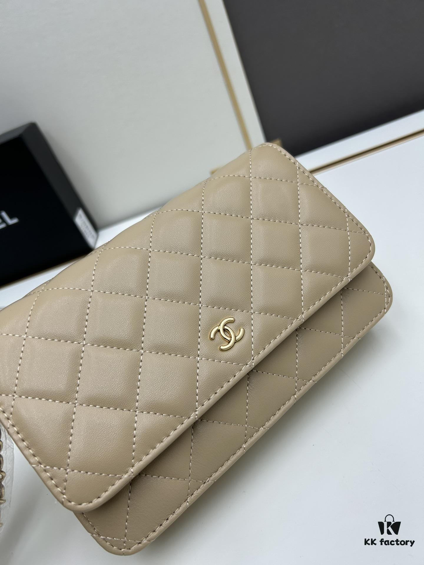 693041bff09edb6de4c4d915 Chanel WOC Classic Fortune Bag with Box (33814 Lambskin) 🔔🔥 Adjustable Crossbody or Shoulder Strap, Chain Can Be Stored Inside for Clutch Use, Compact Yet Spacious, Interior with Card Slots, Zipper Compartment, and Coin Pocket, Small and Practical! Size: W19*H12*D4