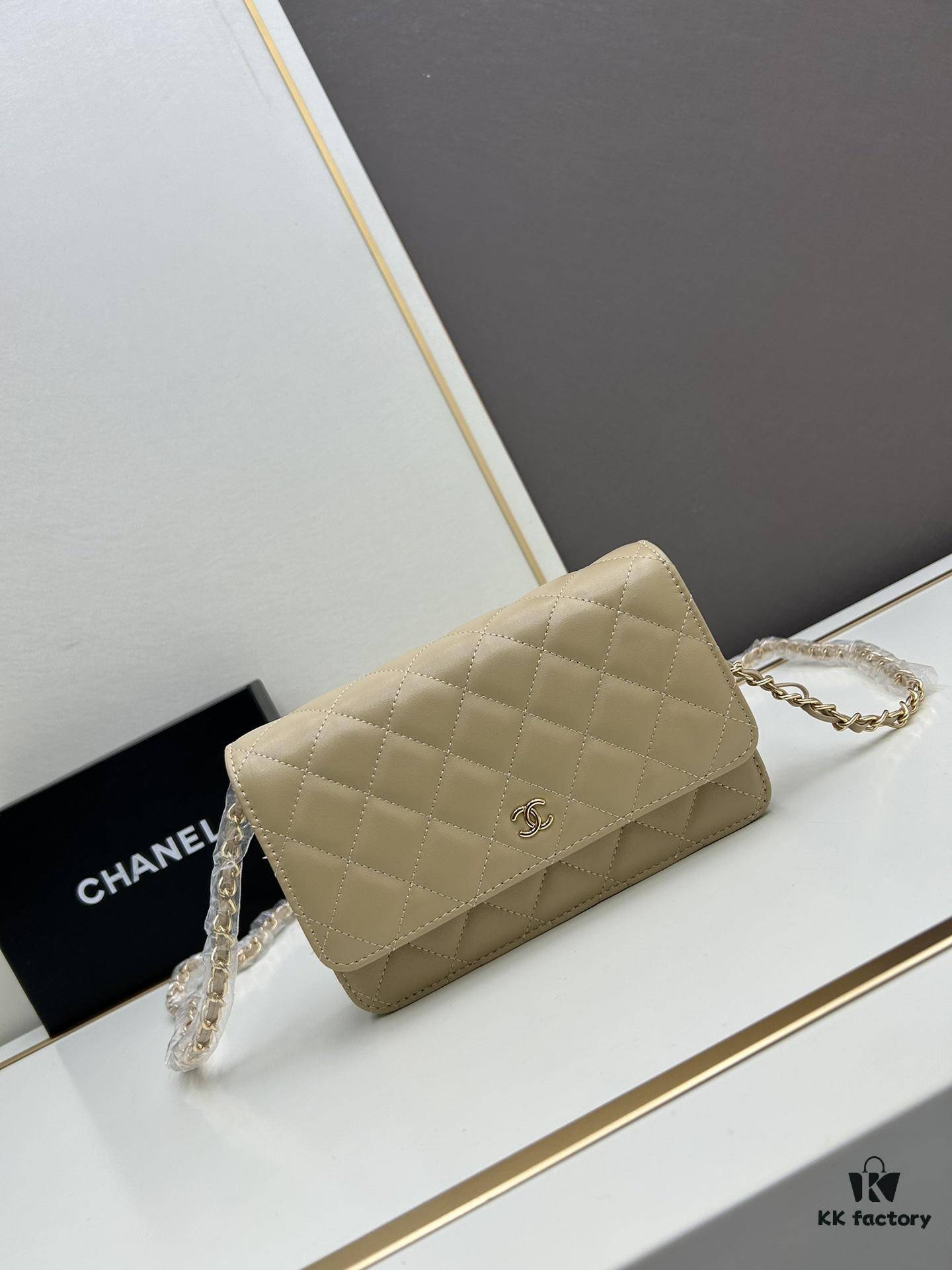693041c1f09edb6de4c4d917 Chanel WOC Classic Fortune Bag with Box (33814 Lambskin) 🔔🔥 Adjustable Crossbody or Shoulder Strap, Chain Can Be Stored Inside for Clutch Use, Compact Yet Spacious, Interior with Card Slots, Zipper Compartment, and Coin Pocket, Small and Practical! Size: W19*H12*D4