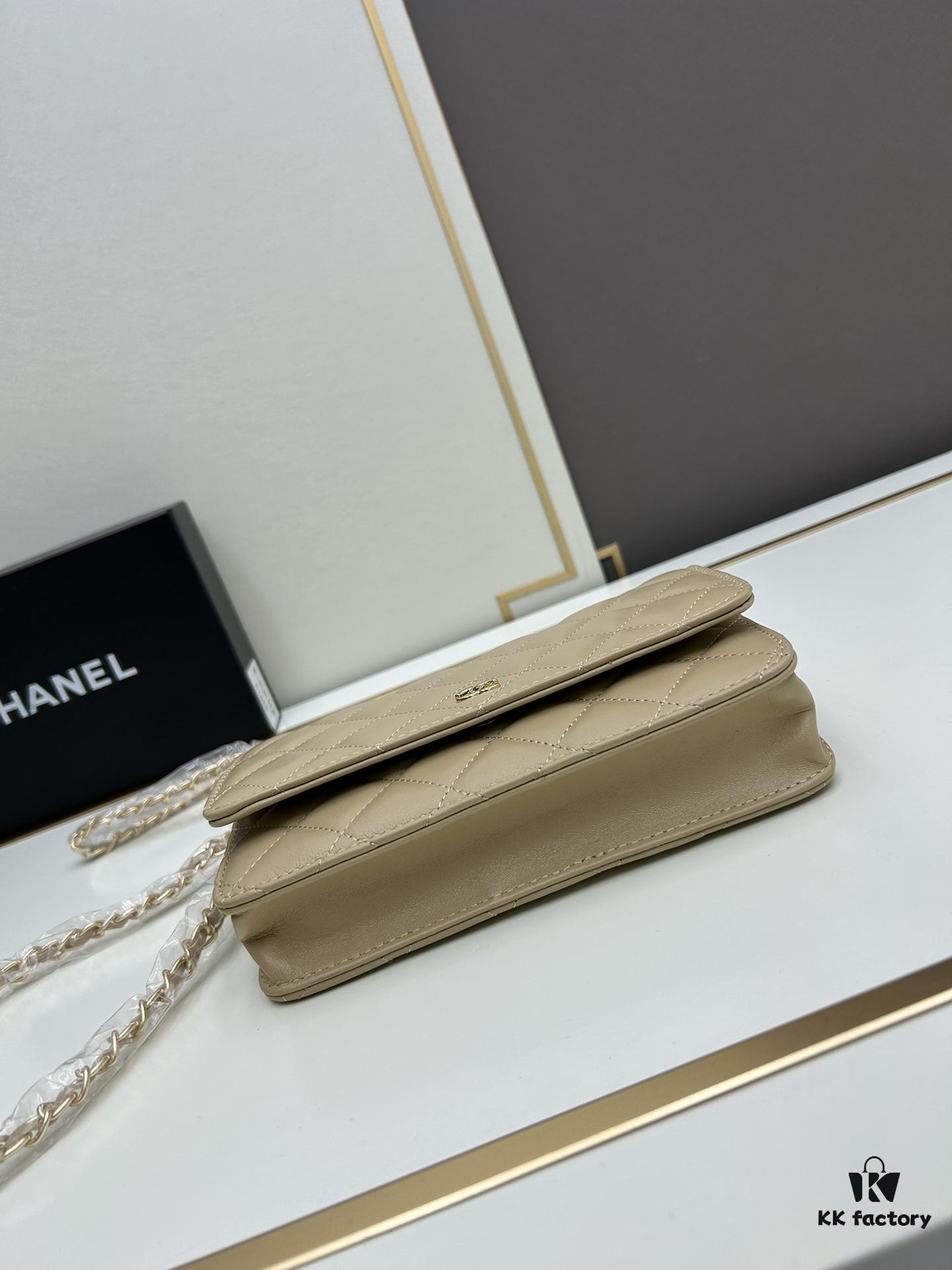 693041c6f09edb6de4c4d919 Chanel WOC Classic Fortune Bag with Box (33814 Lambskin) 🔔🔥 Adjustable Crossbody or Shoulder Strap, Chain Can Be Stored Inside for Clutch Use, Compact Yet Spacious, Interior with Card Slots, Zipper Compartment, and Coin Pocket, Small and Practical! Size: W19*H12*D4