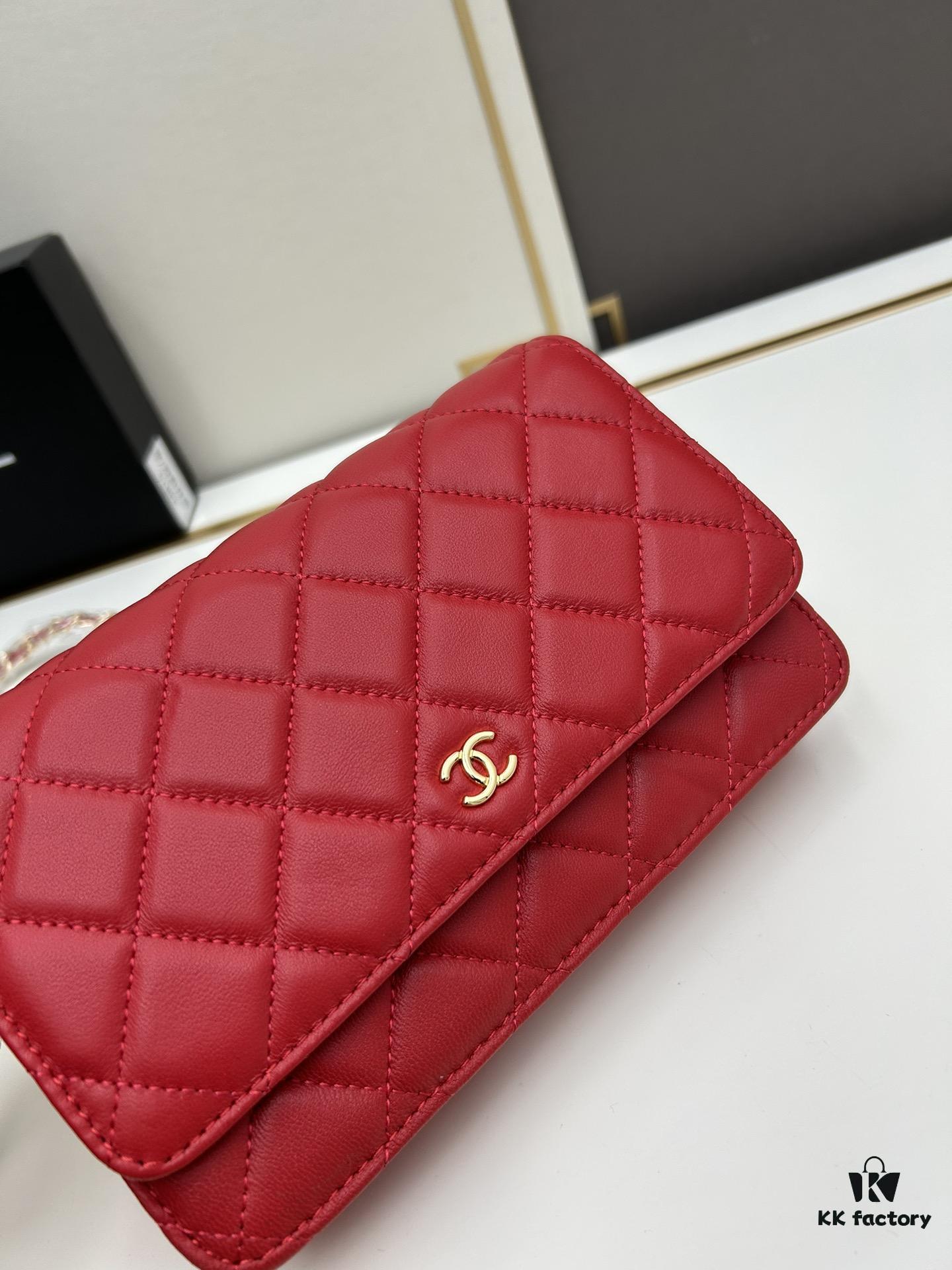693041ccf09edb6de4c4d91f Chanel WOC Classic Fortune Bag with Box (33814 Lambskin) - Can Be Worn Crossbody or Shoulder, Chain Stows Inside for Clutch Use