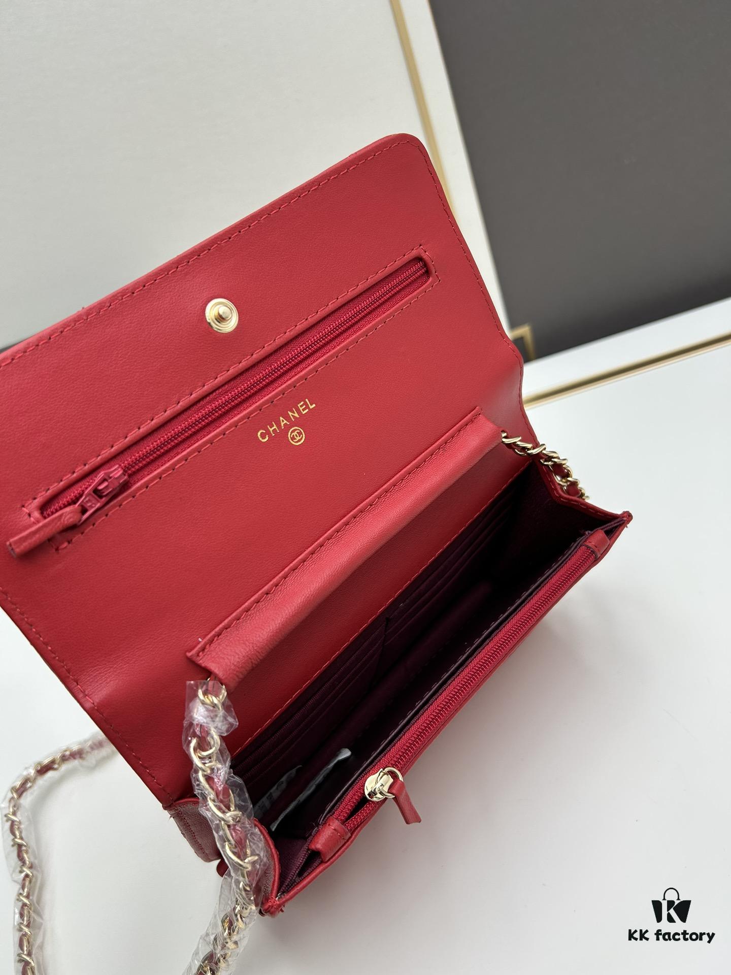693041d1f09edb6de4c4d923 Chanel WOC Classic Fortune Bag with Box (33814 Lambskin) - Can Be Worn Crossbody or Shoulder, Chain Stows Inside for Clutch Use