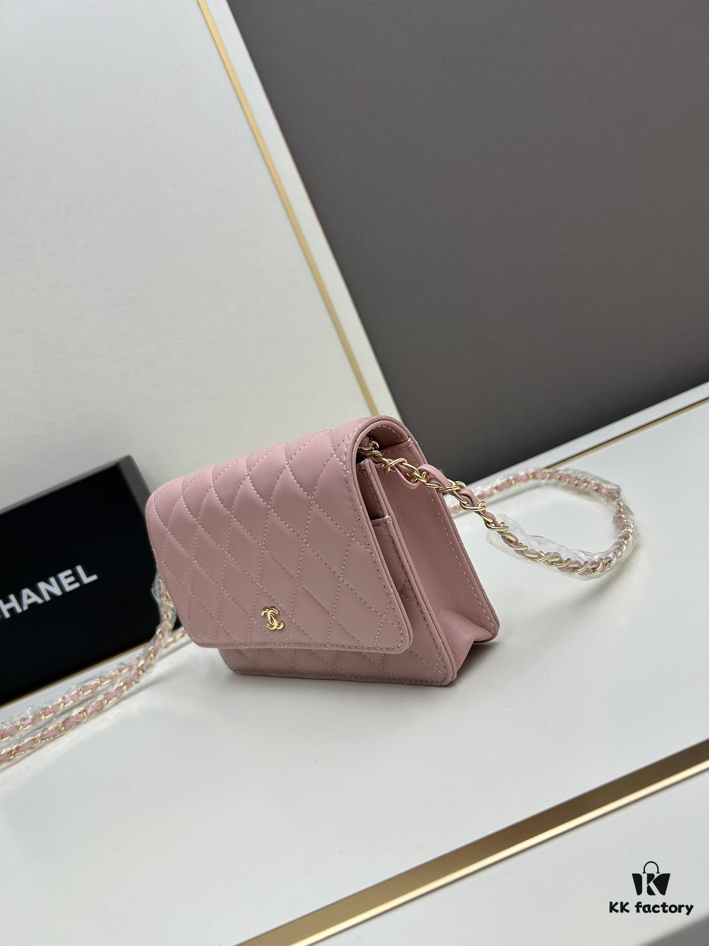 693041dff09edb6de4c4d933 Chanel WOC Classic Fortune Bag with Box (33814 Lambskin) 🔔🔥 Can Be Worn Crossbody or Single-Shoulder, Chain Stowable Inside for Clutch Use