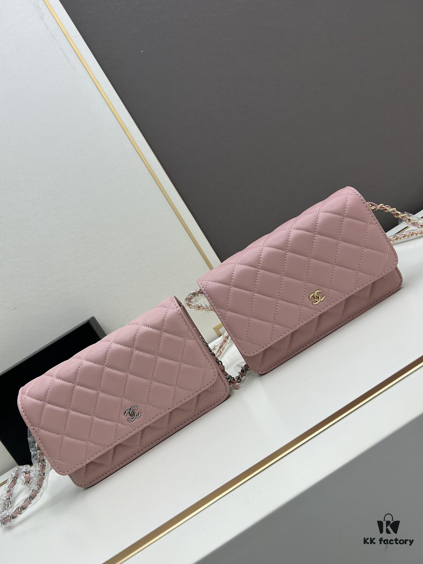 693041dff09edb6de4c4d936 Chanel WOC Classic Fortune Bag with Box (33814 Lambskin) 🔔🔥 Can Be Worn Crossbody or Single-Shoulder, Chain Stowable Inside for Clutch Use