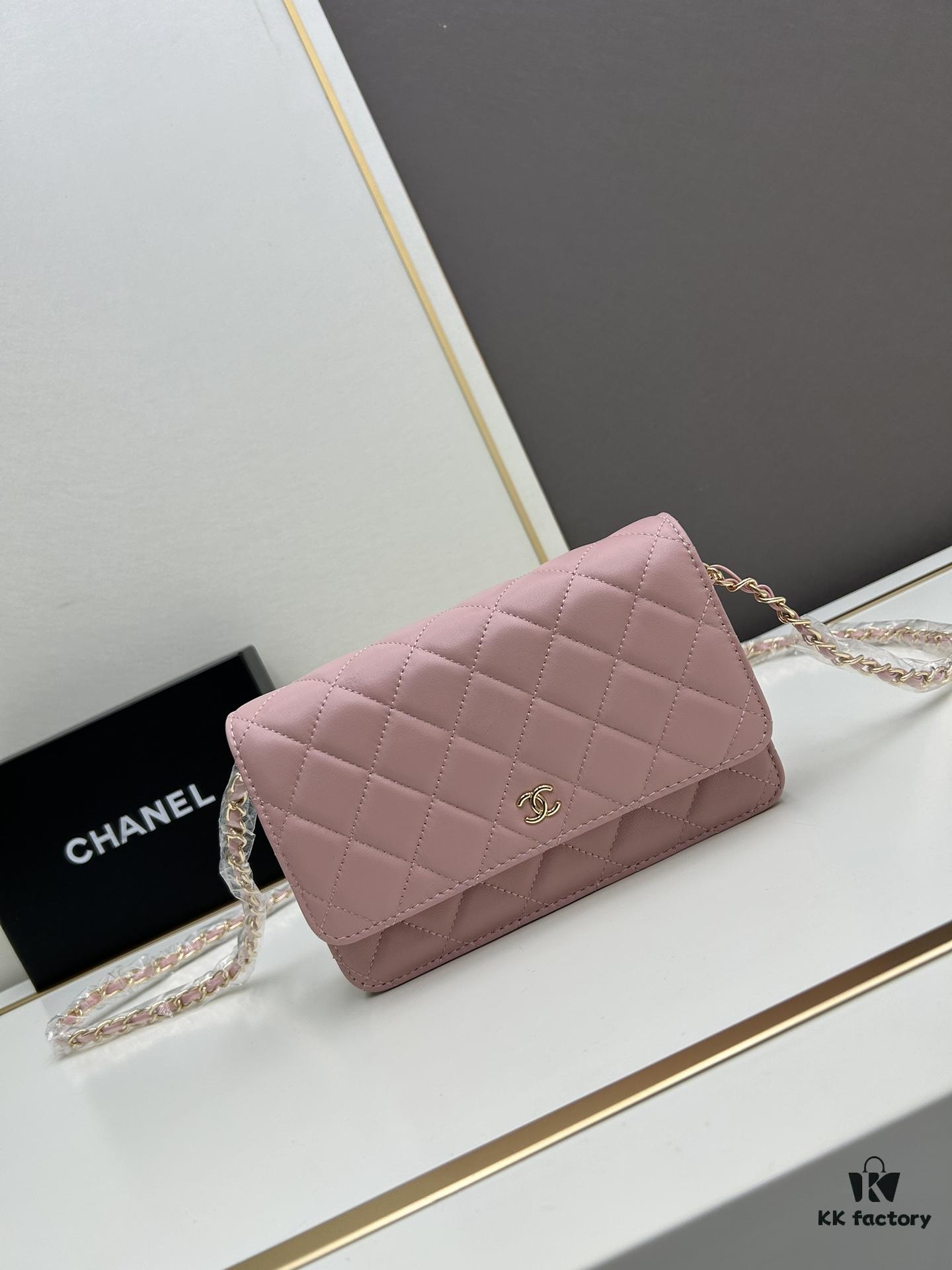 693041e2f09edb6de4c4d937 Chanel WOC Classic Fortune Bag with Box (33814 Lambskin) 🔔🔥 Can Be Worn Crossbody or Single-Shoulder, Chain Stowable Inside for Clutch Use