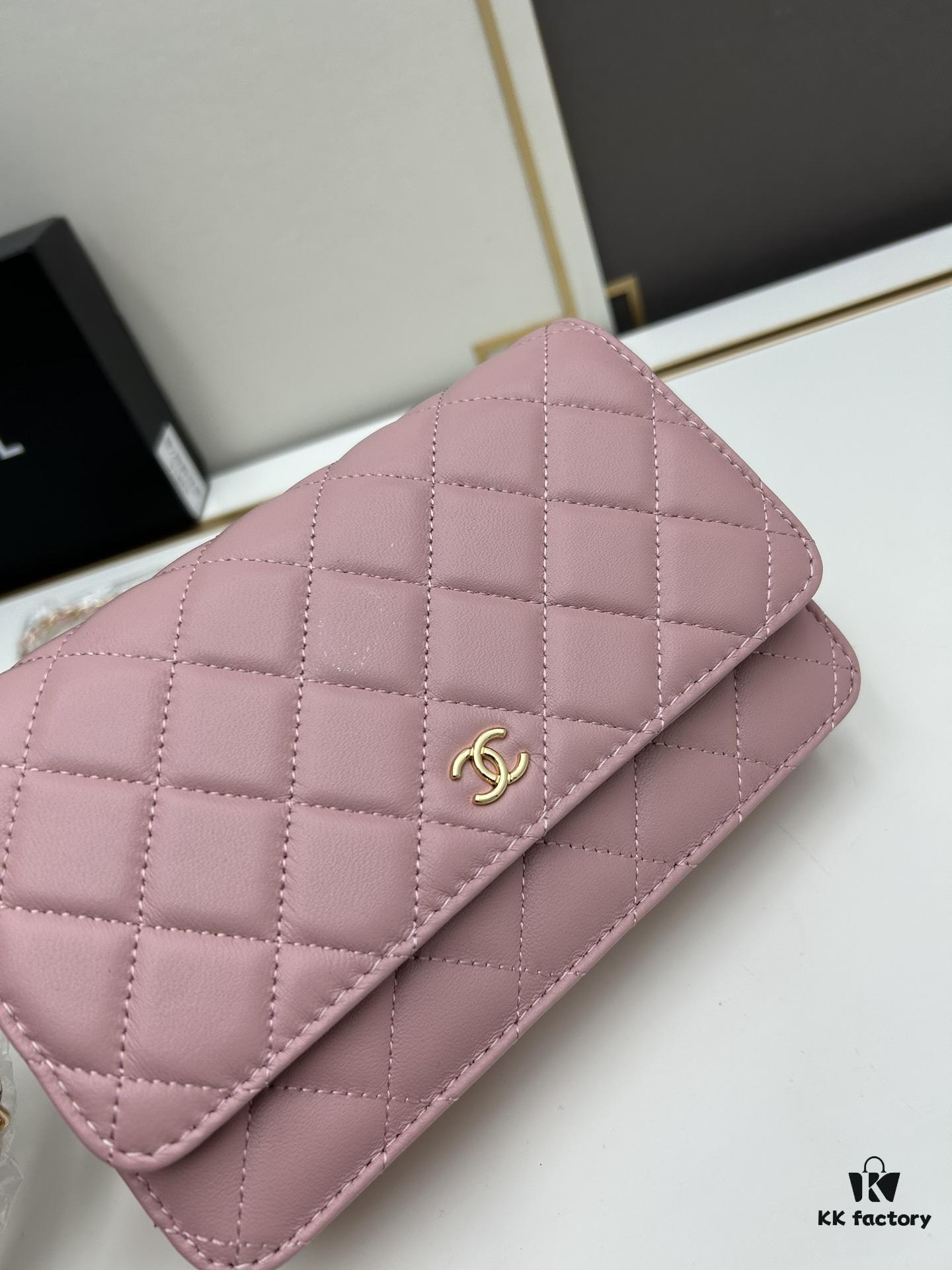 693041e3f09edb6de4c4d938 Chanel WOC Classic Fortune Bag with Box (33814 Lambskin) 🔔🔥 Can Be Worn Crossbody or Single-Shoulder, Chain Stowable Inside for Clutch Use