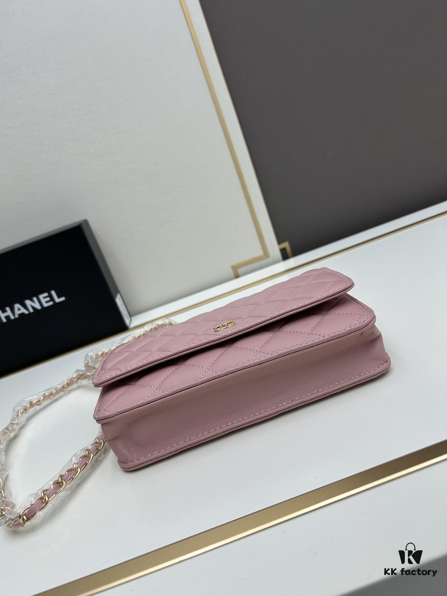 693041e3f09edb6de4c4d939 Chanel WOC Classic Fortune Bag with Box (33814 Lambskin) 🔔🔥 Can Be Worn Crossbody or Single-Shoulder, Chain Stowable Inside for Clutch Use