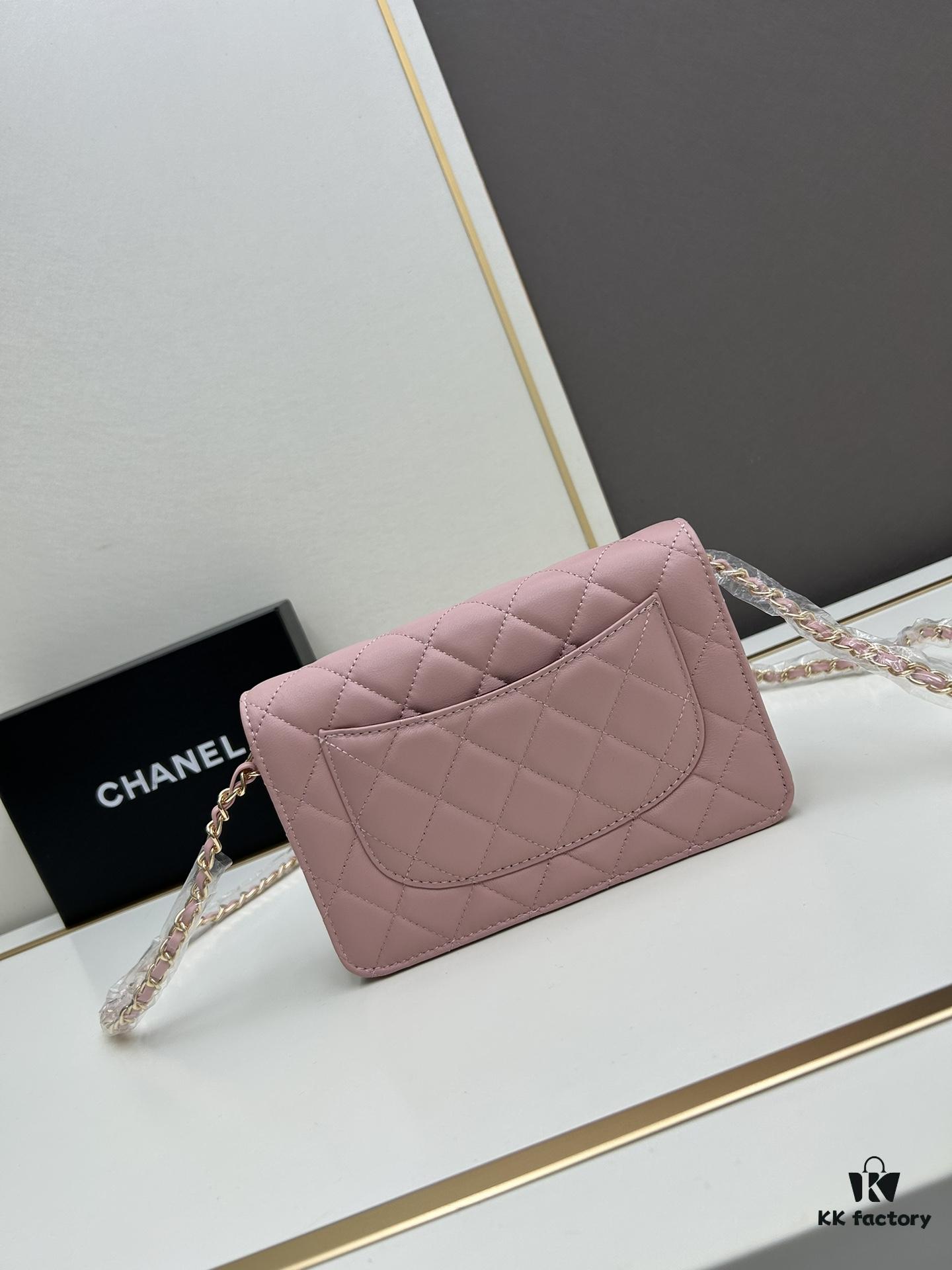 693041e8f09edb6de4c4d93d Chanel WOC Classic Fortune Bag with Box (33814 Lambskin) 🔔🔥 Can Be Worn Crossbody or Single-Shoulder, Chain Stowable Inside for Clutch Use