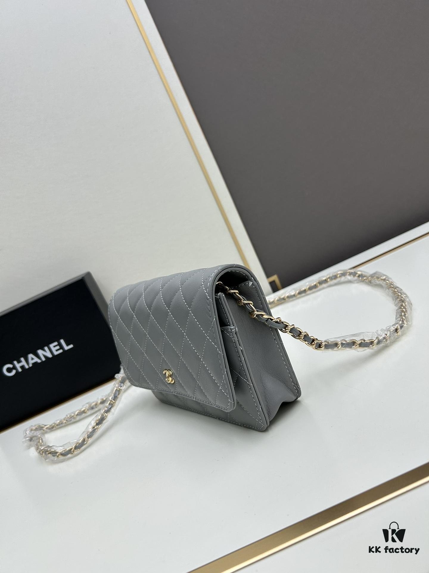 693041e8f09edb6de4c4d93e Chanel WOC Classic Fortune Bag with Box (33814 Lambskin) 🔔🔥 Can Be Worn Crossbody or Single-Shoulder, Chain Stowable Inside to Use as Clutch