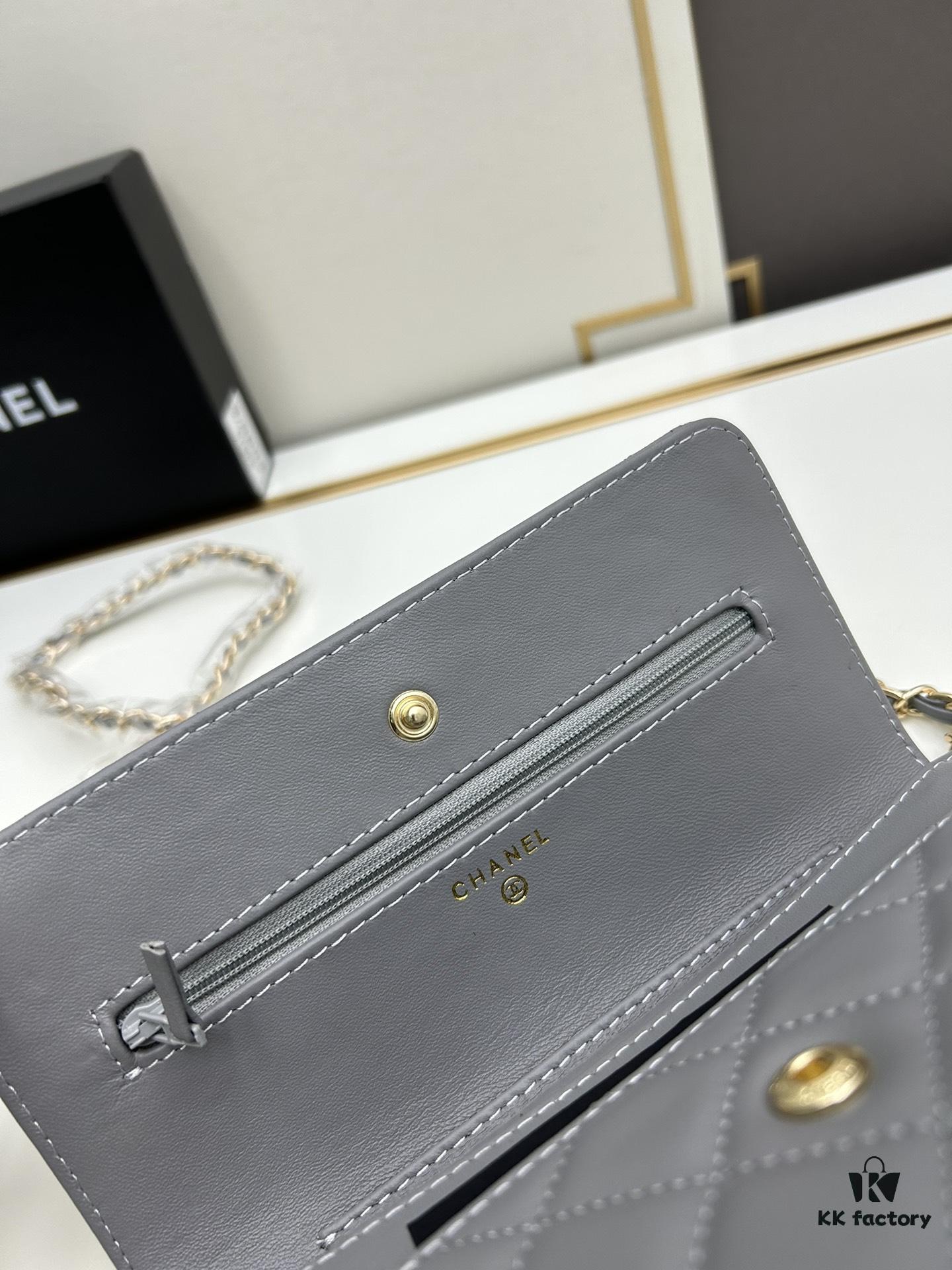 693041ebf09edb6de4c4d941 Chanel WOC Classic Fortune Bag with Box (33814 Lambskin) 🔔🔥 Can Be Worn Crossbody or Single-Shoulder, Chain Stowable Inside to Use as Clutch
