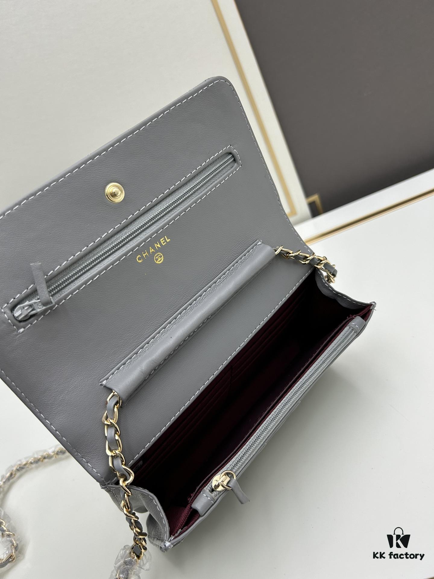 693041ebf09edb6de4c4d942 Chanel WOC Classic Fortune Bag with Box (33814 Lambskin) 🔔🔥 Can Be Worn Crossbody or Single-Shoulder, Chain Stowable Inside to Use as Clutch