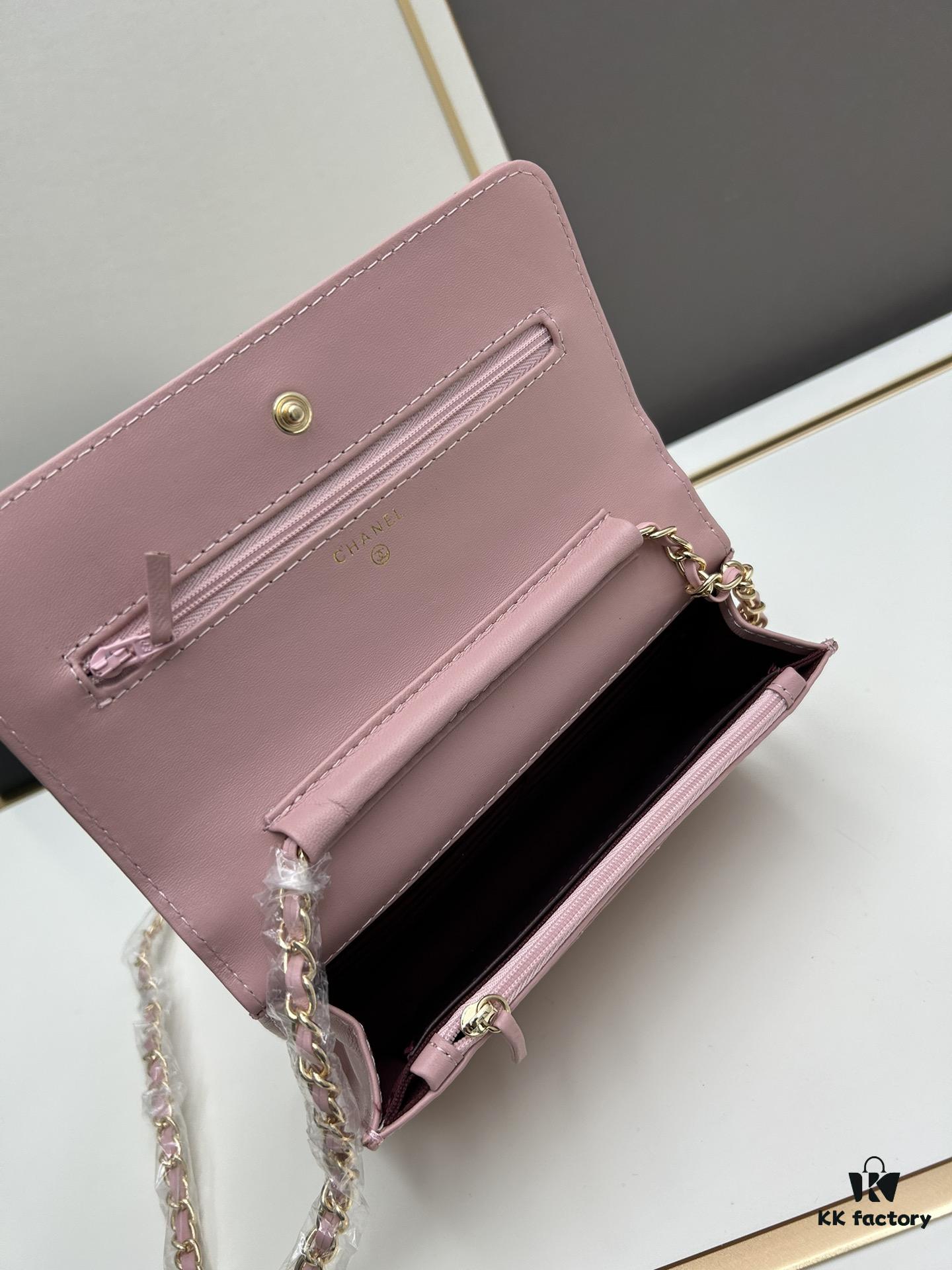 693041eff09edb6de4c4d947 Chanel WOC Classic Fortune Bag with Box (33814 Lambskin) 🔔🔥 Can Be Worn Crossbody or Single-Shoulder, Chain Stowable Inside for Clutch Use