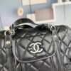 693041f5f09edb6de4c4d951 New Arrival Vintage Chanel Boston Bag in Black and Gold – Absolutely Collector-Level Cute!