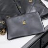 693041fcf09edb6de4c4d959 New Chanel 24B Model | Small Black and Gold Double Pocket 22Bag 🖤