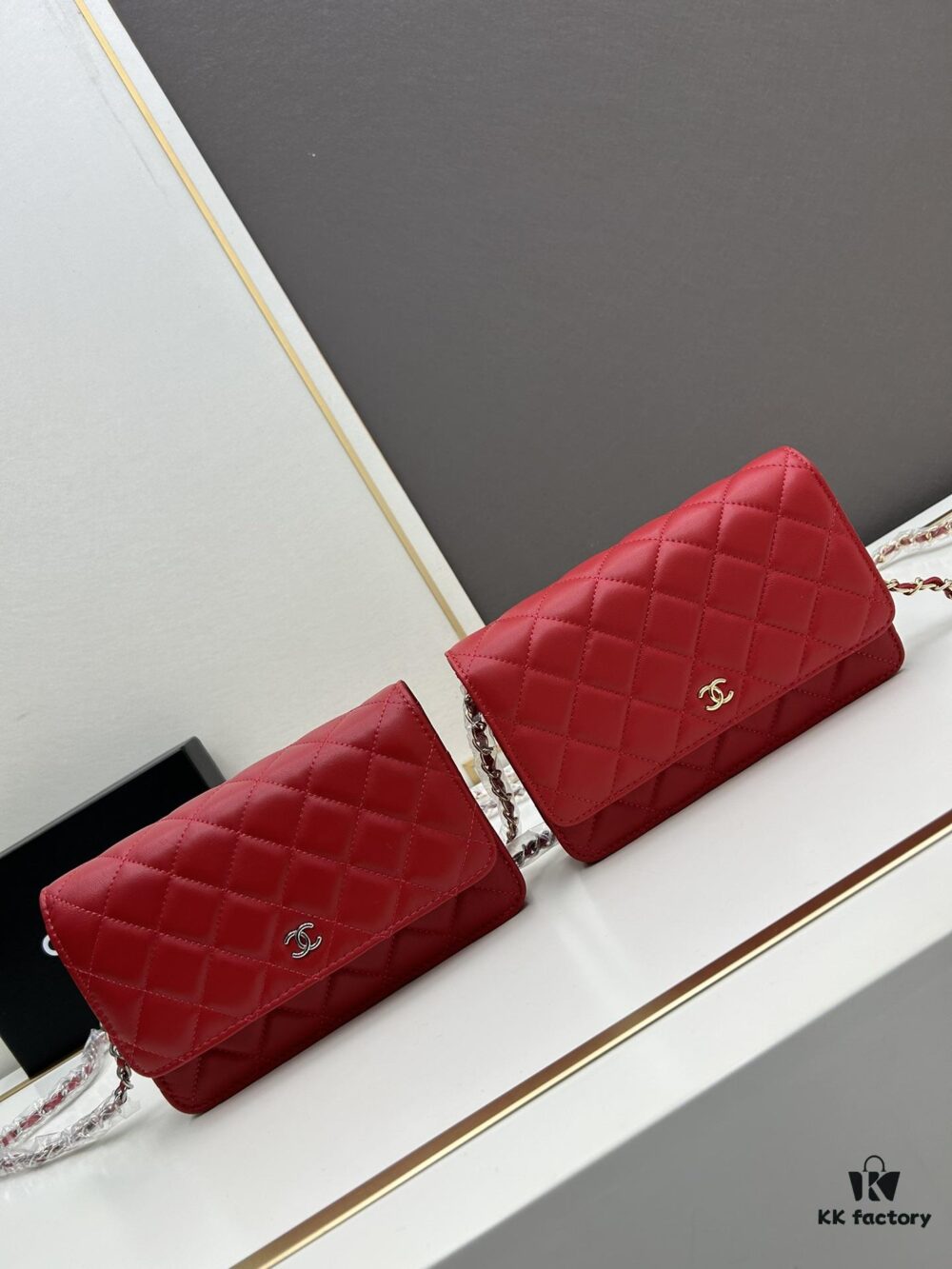 69304201f09edb6de4c4d95e Chanel WOC Classic Fortune Bag with Box (33814 Lambskin) - Can Be Worn Crossbody or Shoulder, Chain Stows Inside for Clutch Use