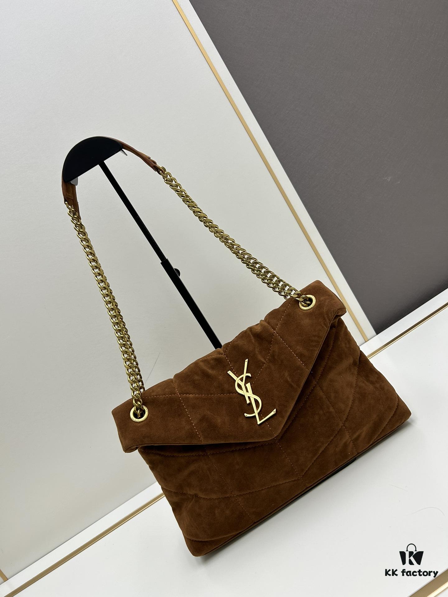 69304209f09edb6de4c4d964 New Arrival with Box ||| YSL Loulou Puffer Bag - Soft Quilted Calfskin Shoulder Bag, Popular Style Worn by Yang Mi and BLACKPINK