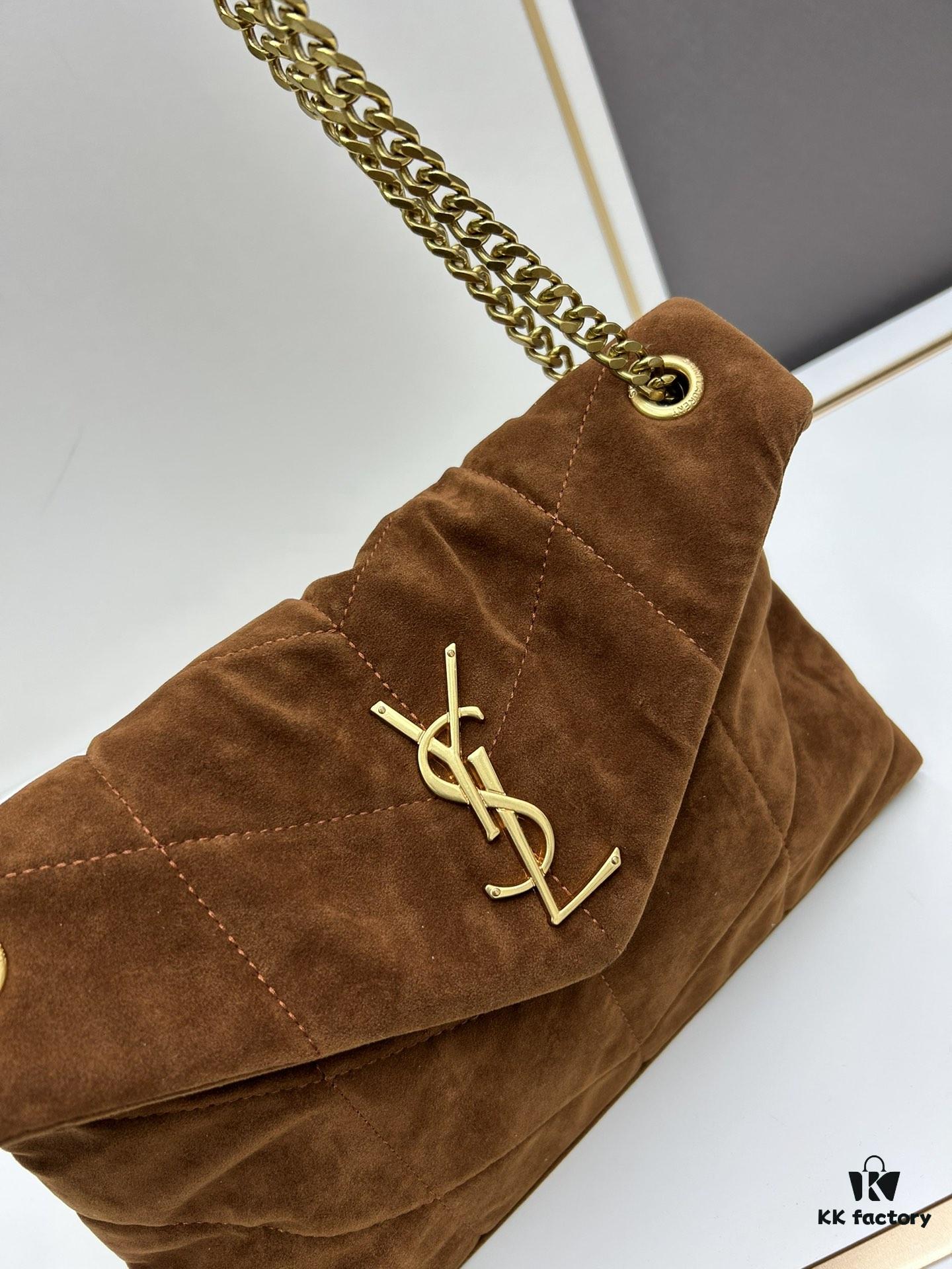 69304212f09edb6de4c4d96d New Arrival with Box ||| YSL Loulou Puffer Bag - Soft Quilted Calfskin Shoulder Bag, Popular Style Worn by Yang Mi and BLACKPINK