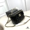 6930421af09edb6de4c4d978 Chanel 24P Arrival! Stunning Pearl-Handled Bag in Black Oil-Waxed Leather